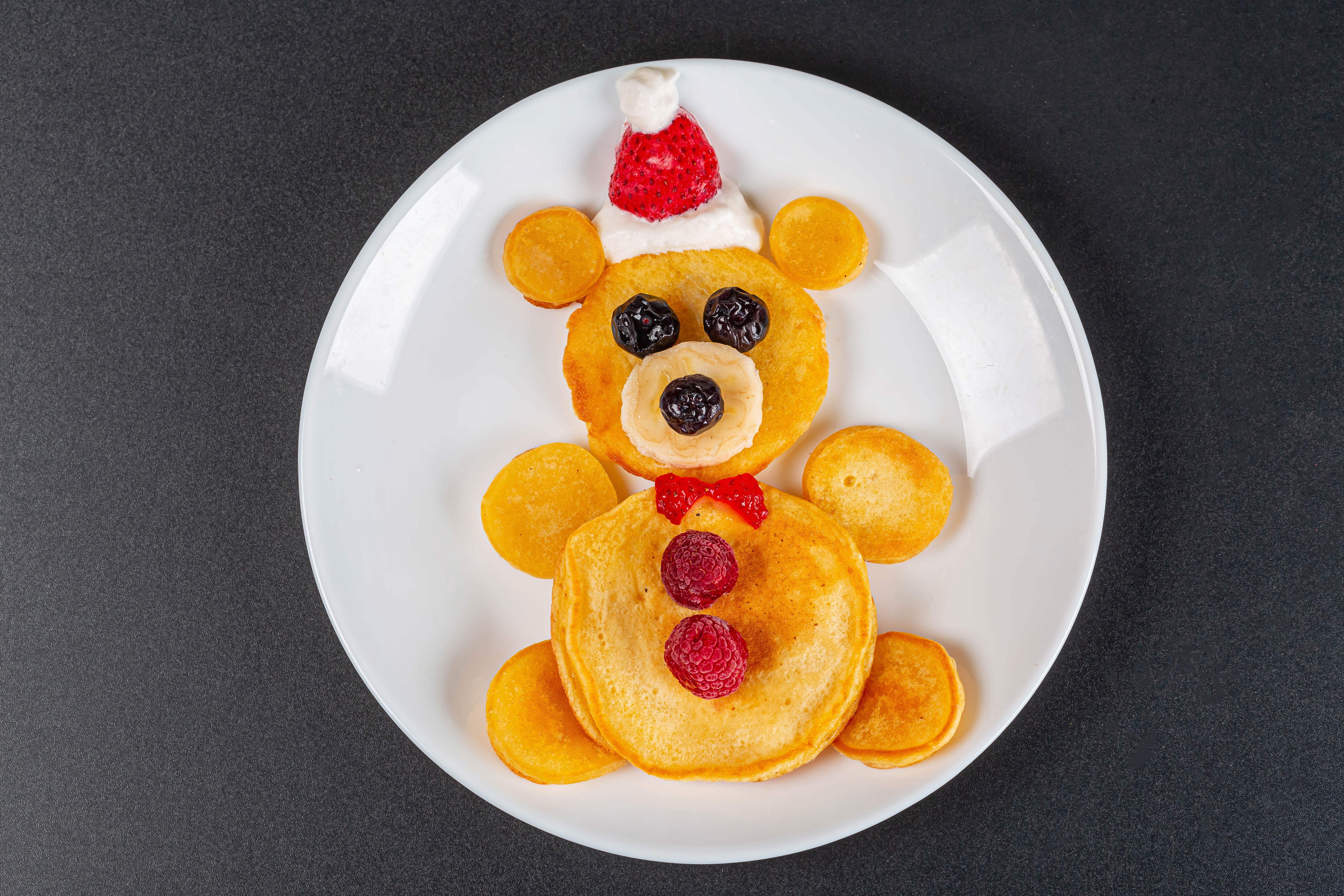 Creative Christmas Teddy Bear Pancake Art HD Wallpaper