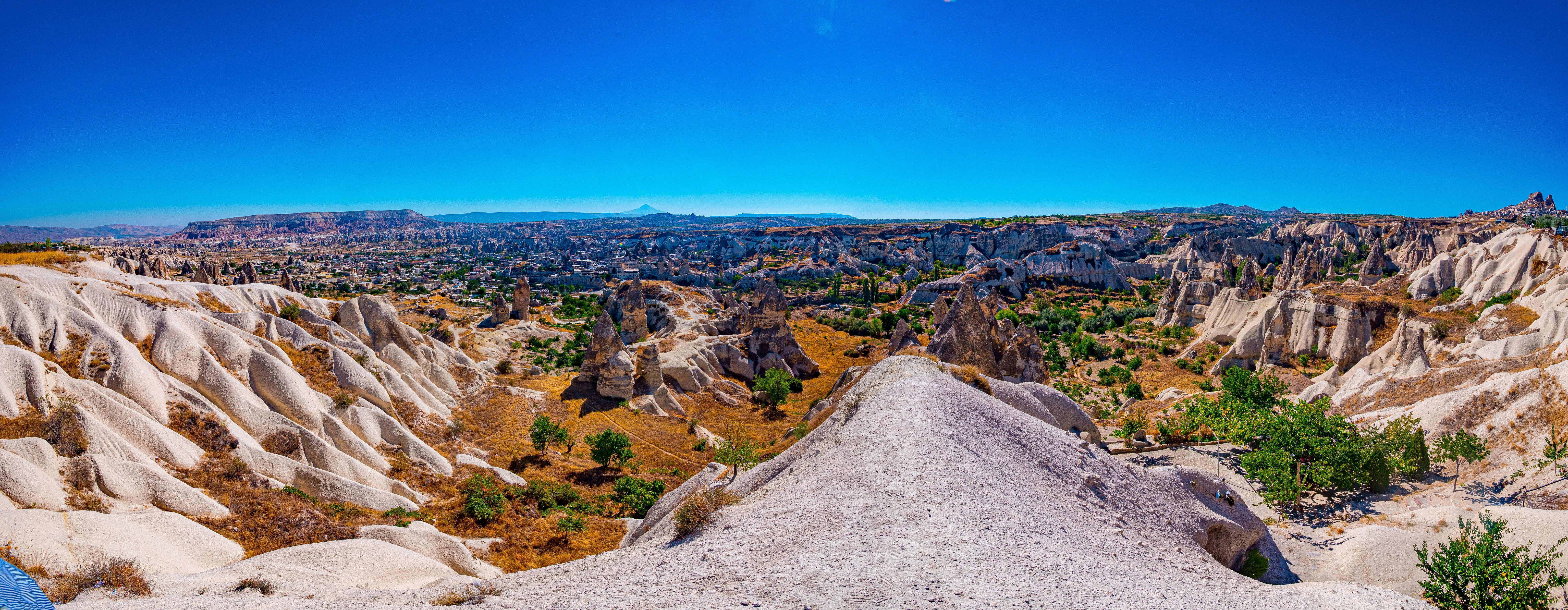 Cappadocia Turkey Landscape Panorama HD Wallpaper