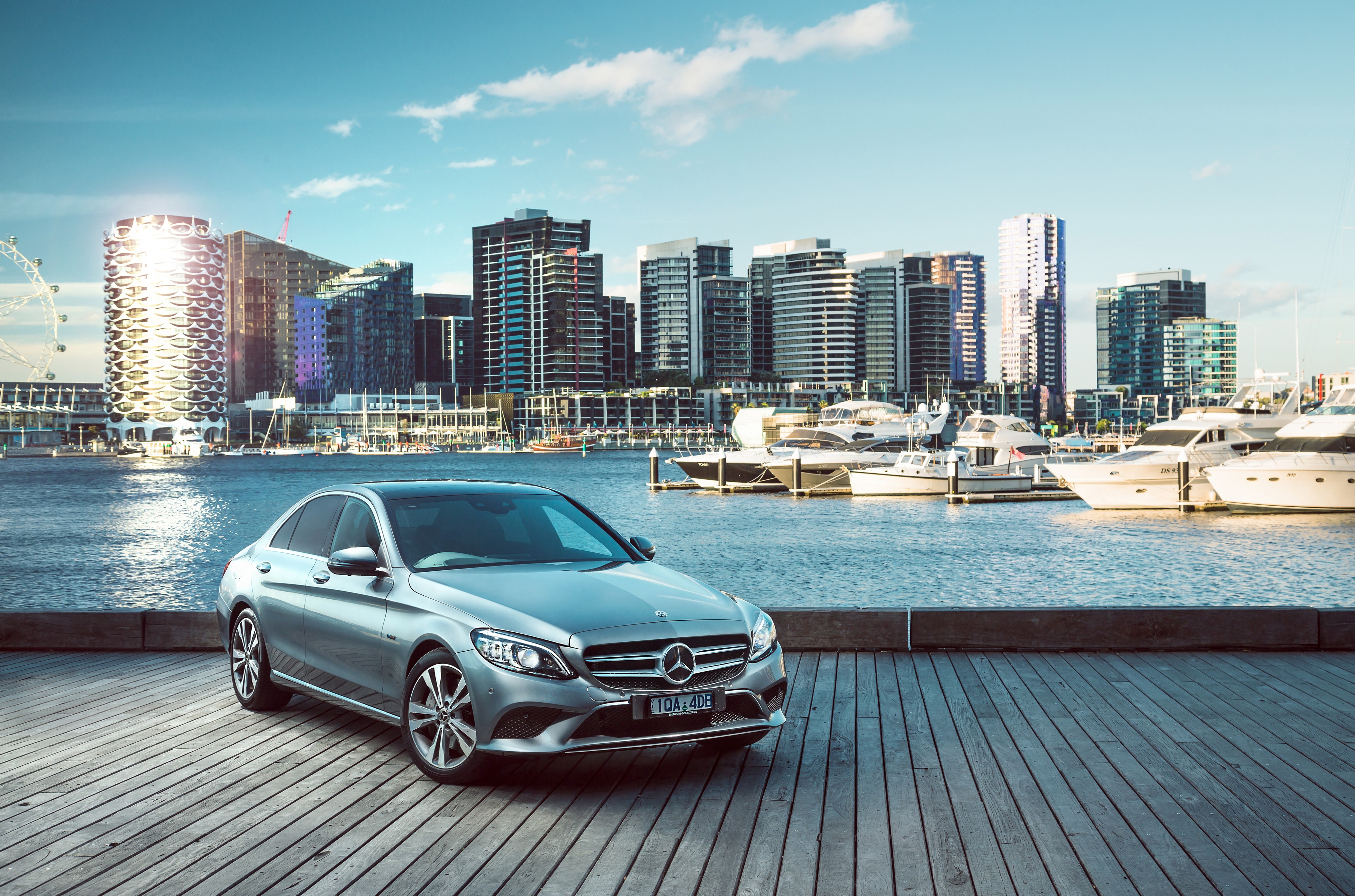 4K Mercedes-Benz 2019-20 C 300 e Avantgarde Line HD Wallpaper