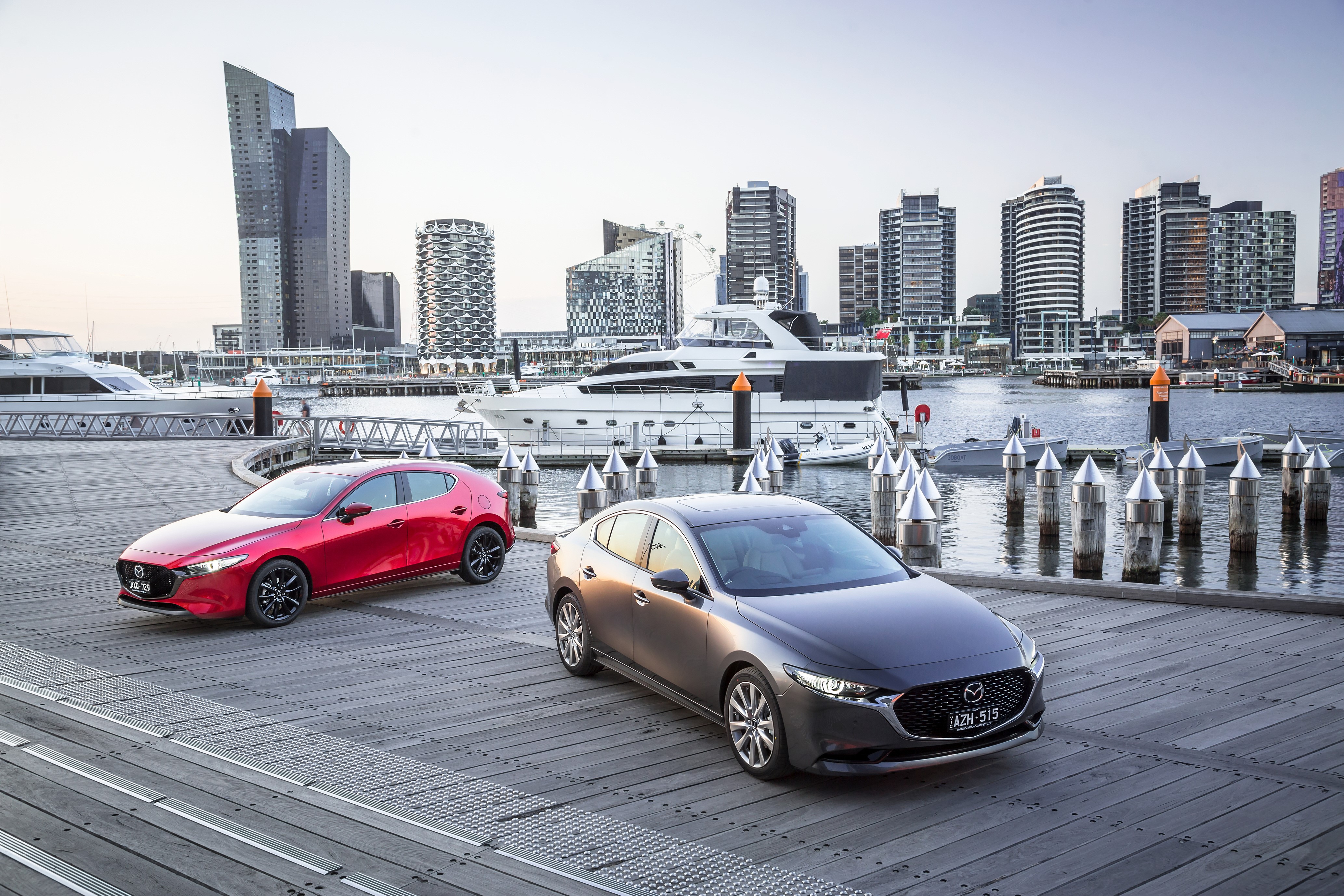 2019 Mazda 3 Hatchback and Sedan by Marina HD Wallpaper