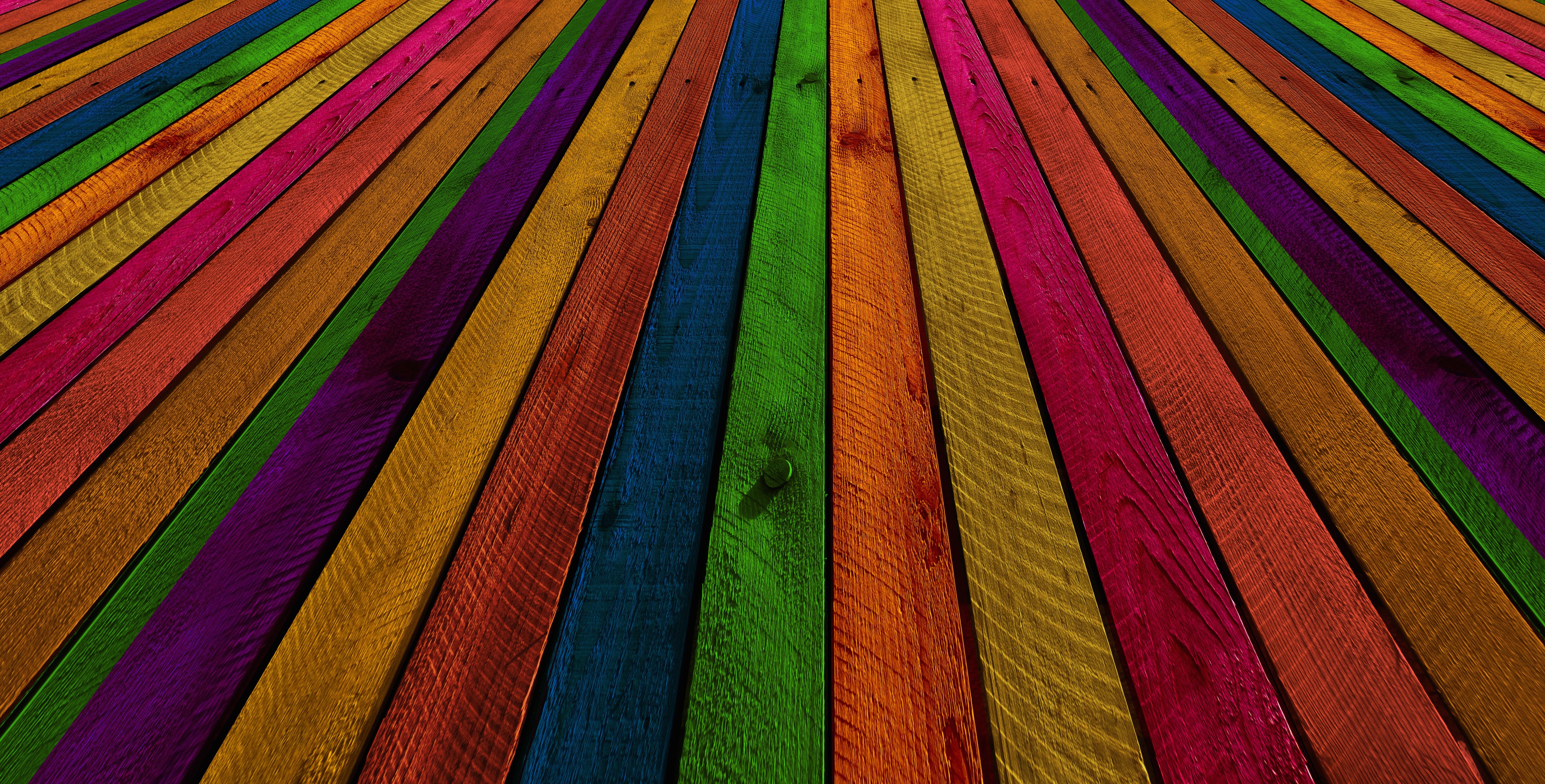 Multicolor wood planks texture HD Wallpaper