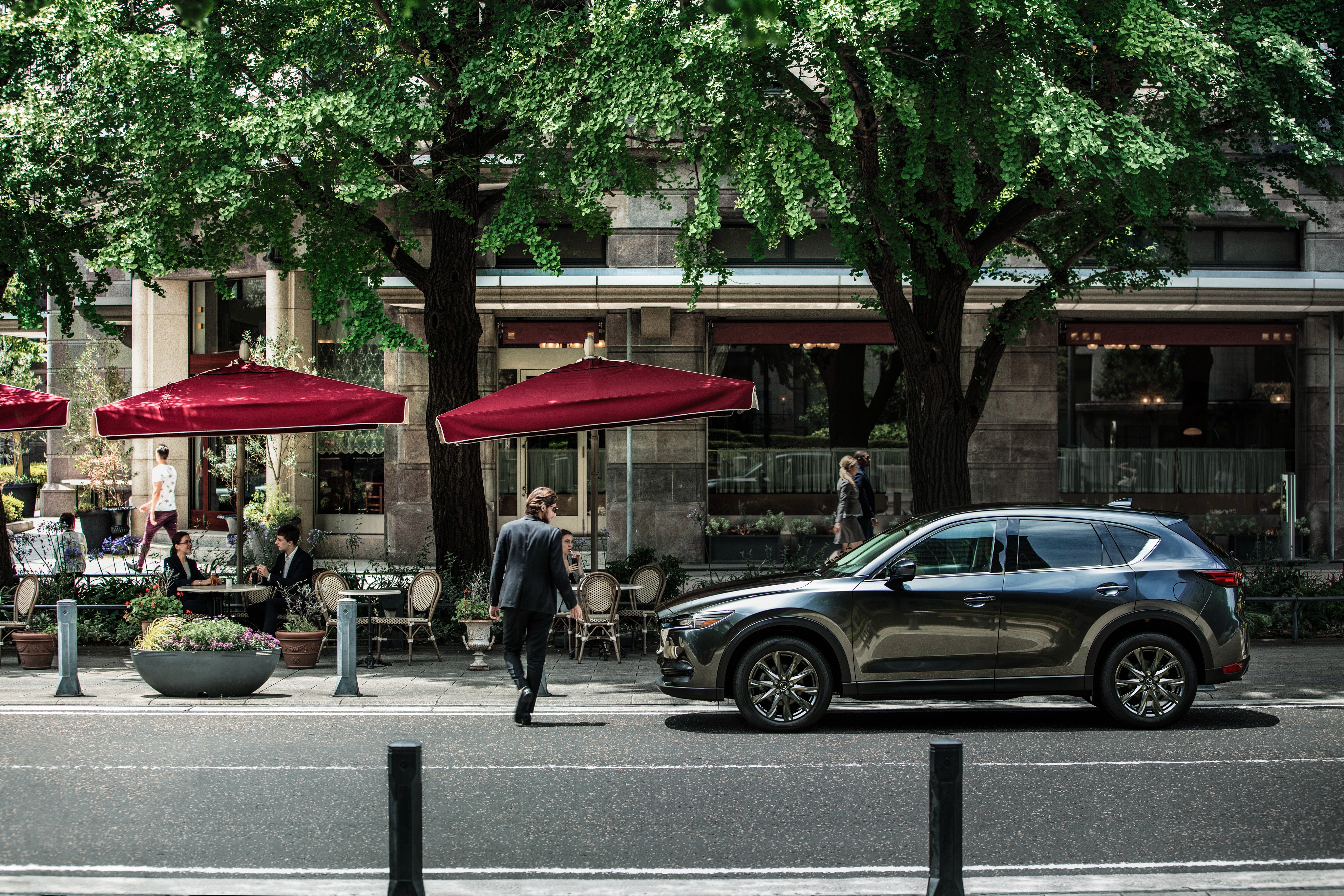 2019 Mazda CX-5 Signature Grey Metallic Side HD Wallpaper