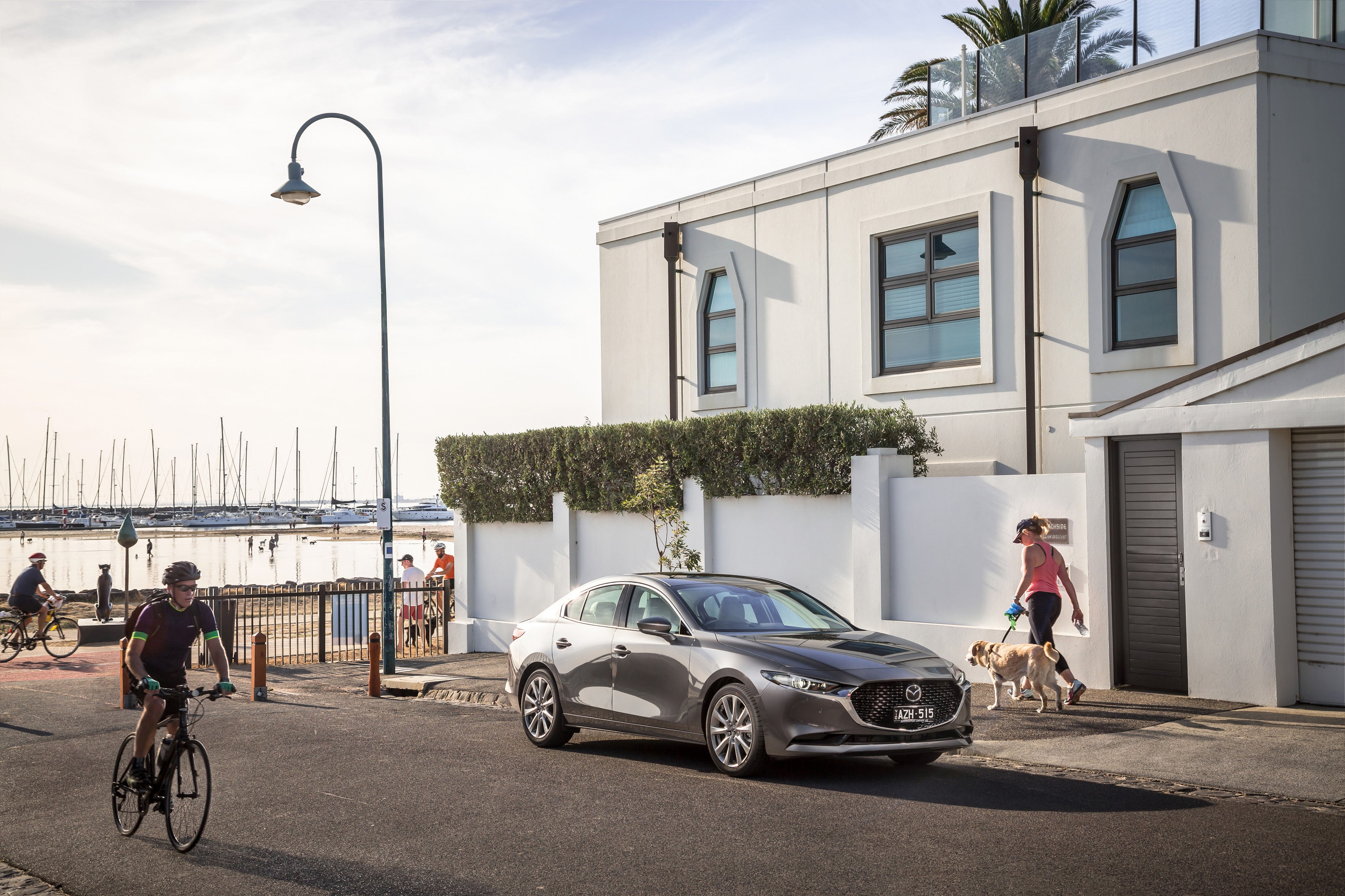 4K 2019 Mazda 3 Sedan, Grey Metallic HD Wallpaper