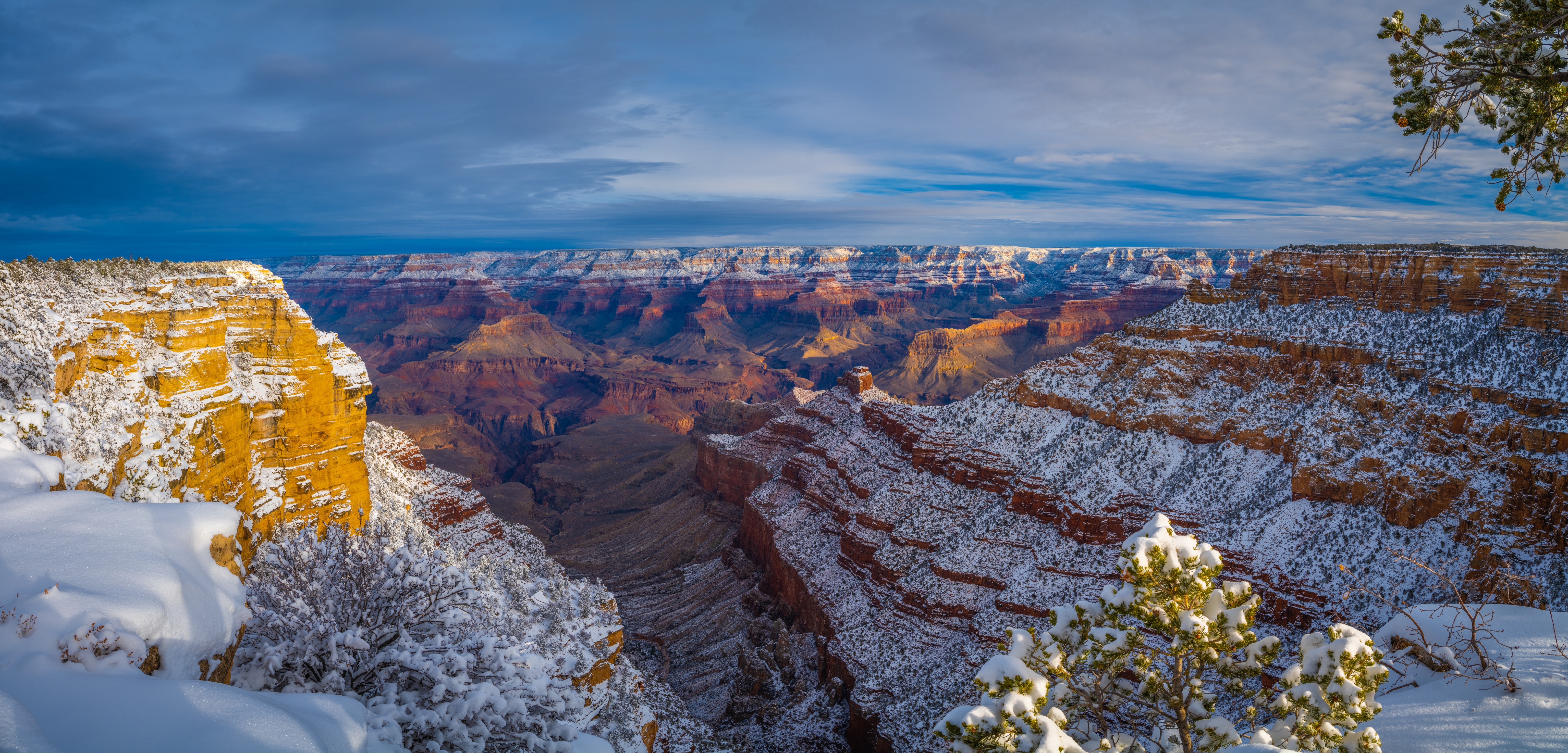 Grand Canyon National Park in Snow, Arizona, USA HD Wallpaper