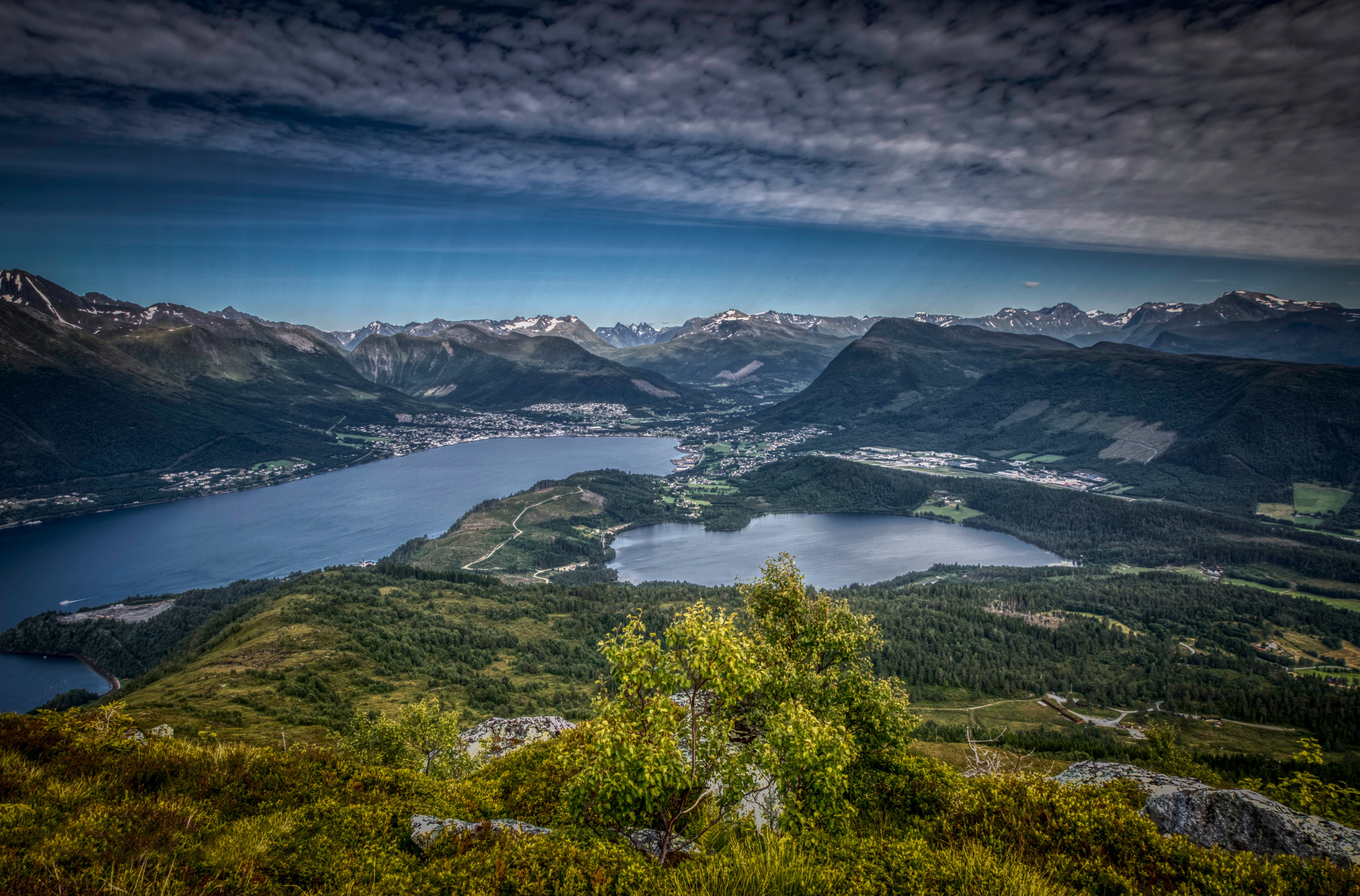 Helgehornet, Norway Mountains and Fjord Scenery HD Wallpaper