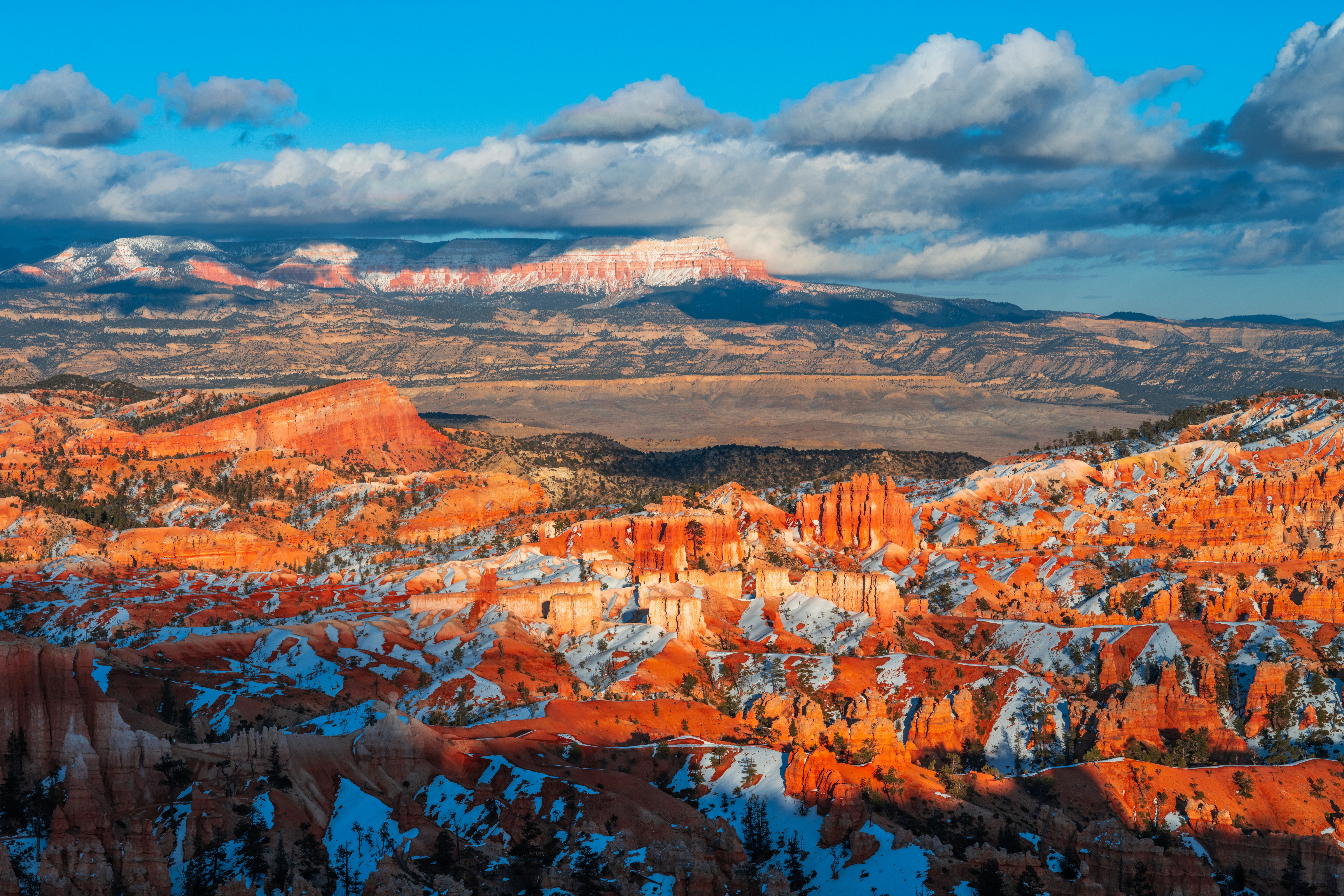 Bryce Canyon National Park Utah USA Winter Scenery HD Wallpaper