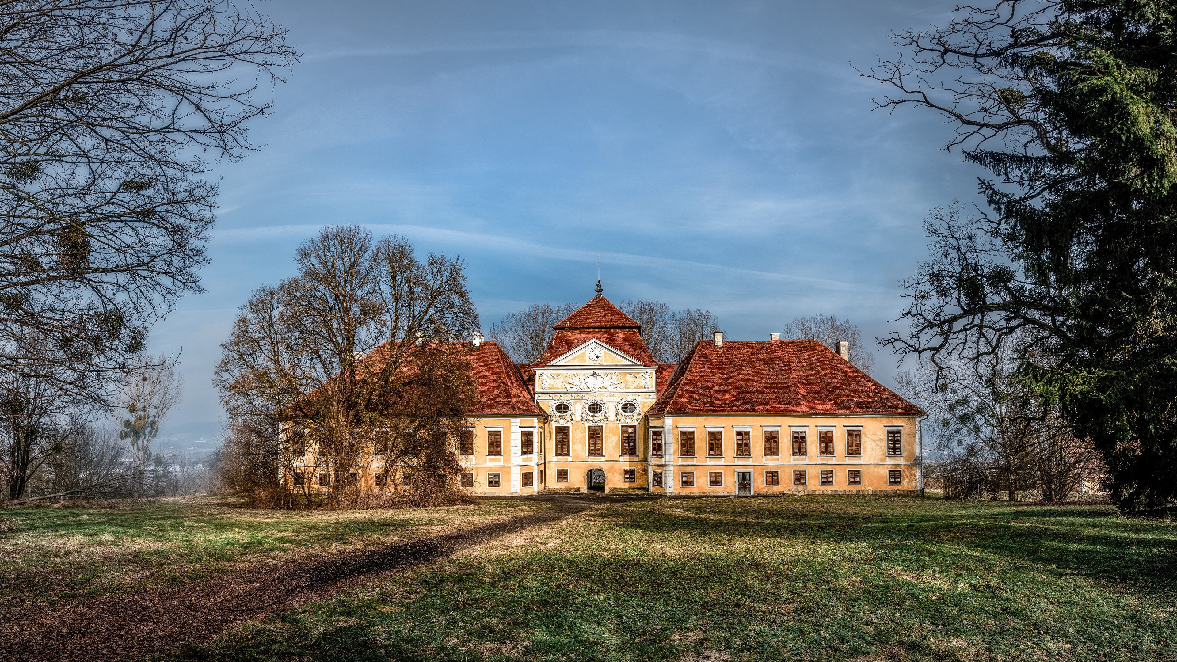 Schloss Kirchberg an der Raab, Austria HD Wallpaper