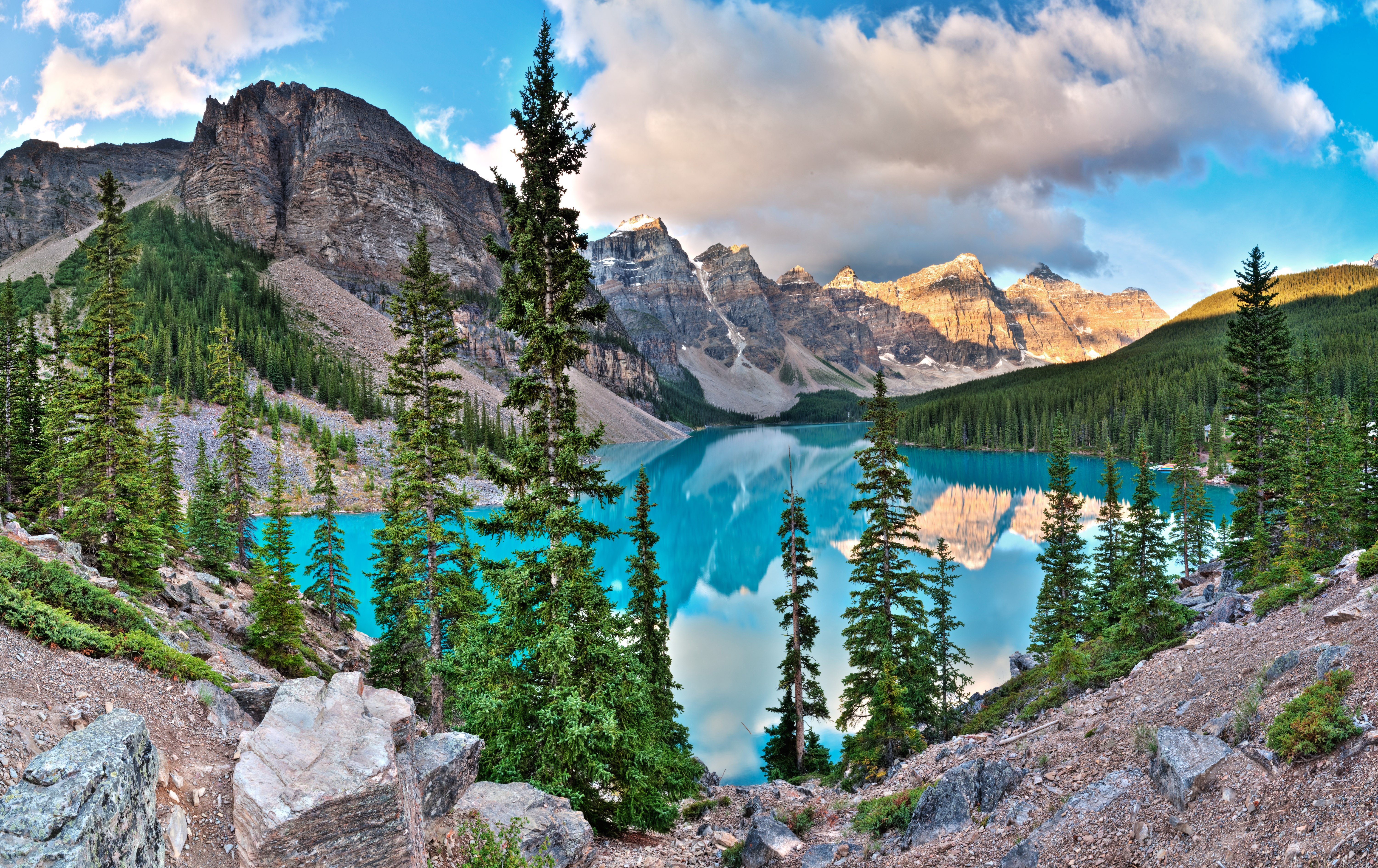 Moraine Lake Banff National Park Alberta Canada HD Wallpaper