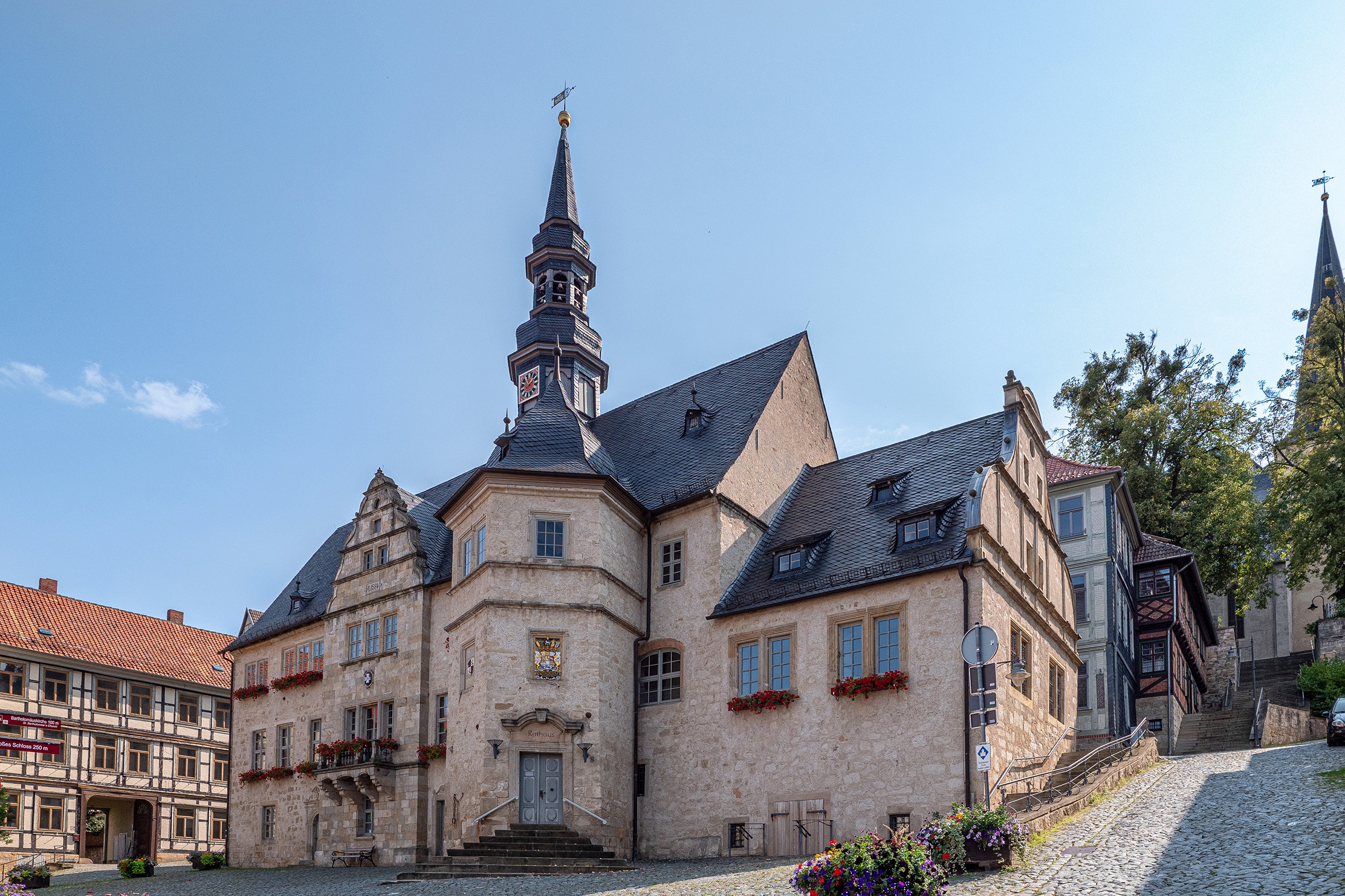 4K Blankenburg (Harz) Germany Town Hall and Street HD Wallpaper