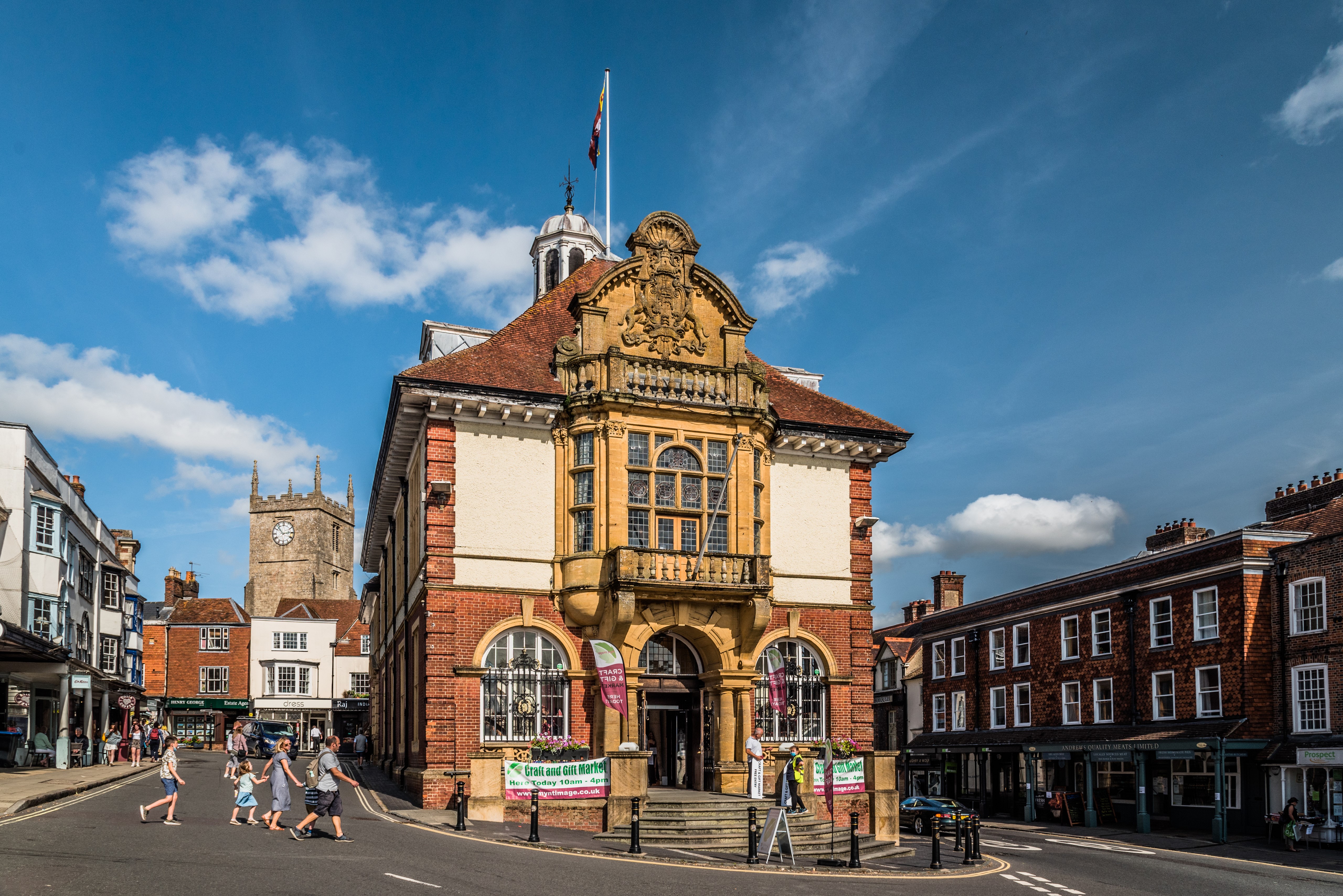 Marlborough Town Hall, England HD Wallpaper