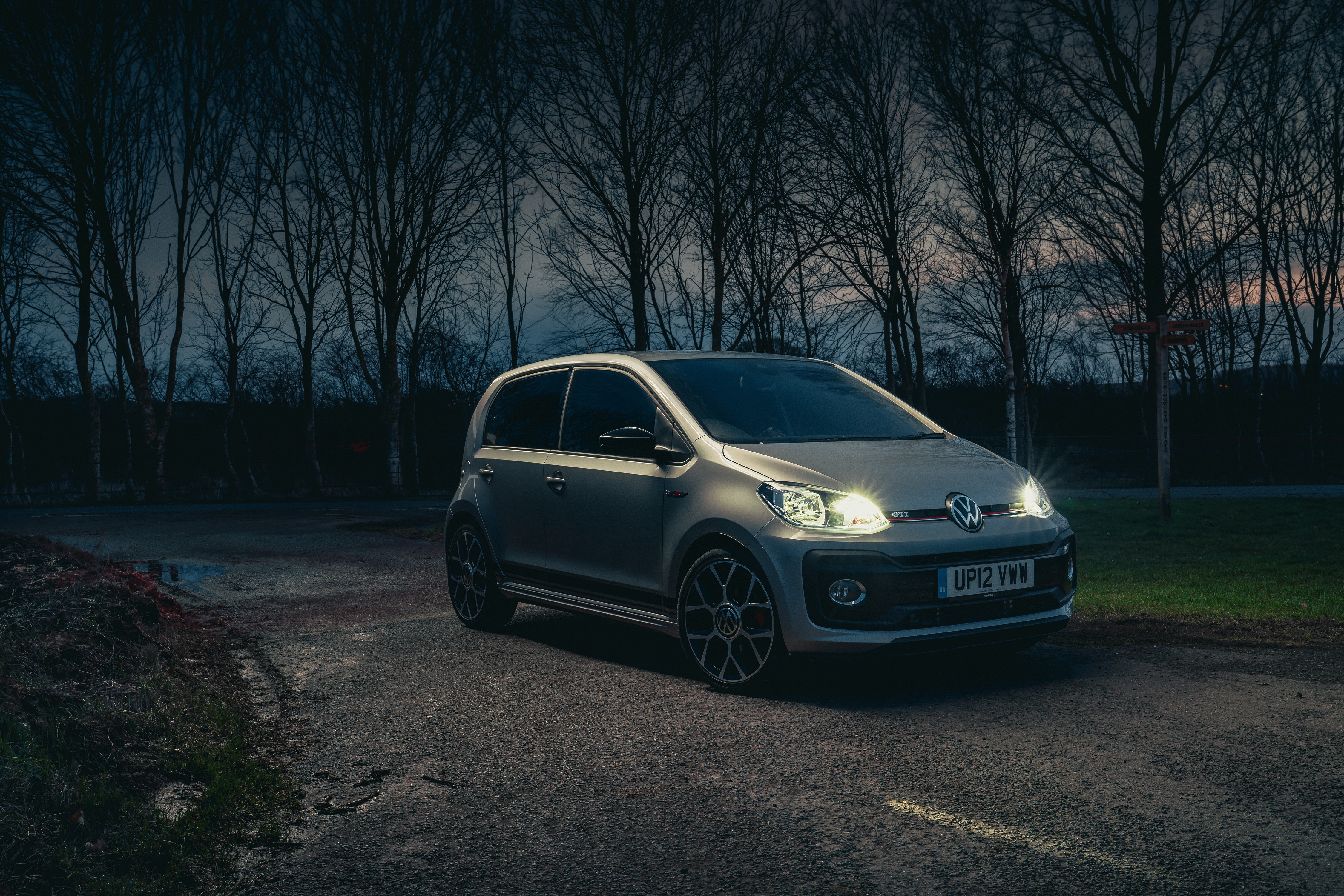 4K 2020 Volkswagen up! GTI Grey HD Wallpaper