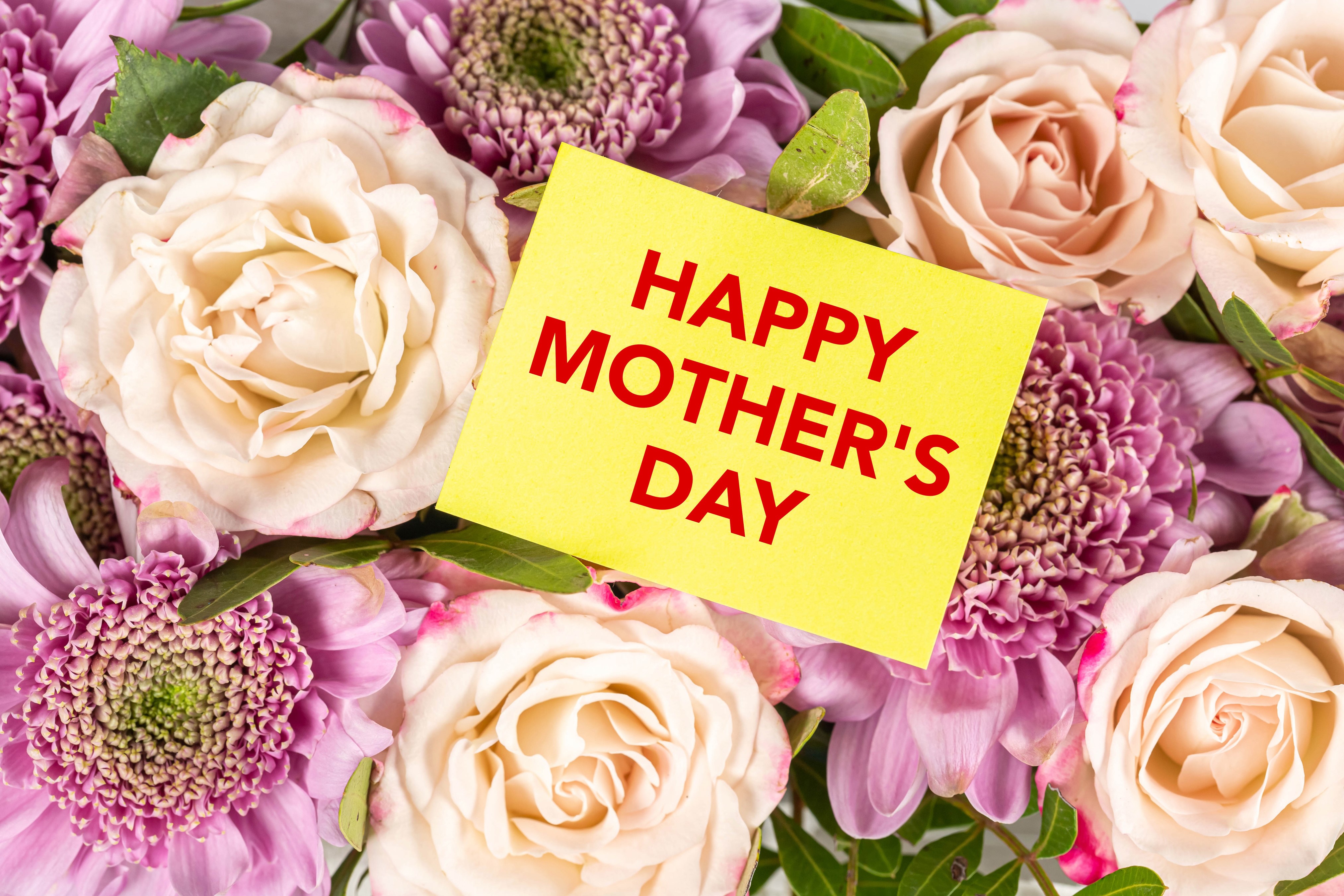 Happy Mother's Day flowers HD Wallpaper