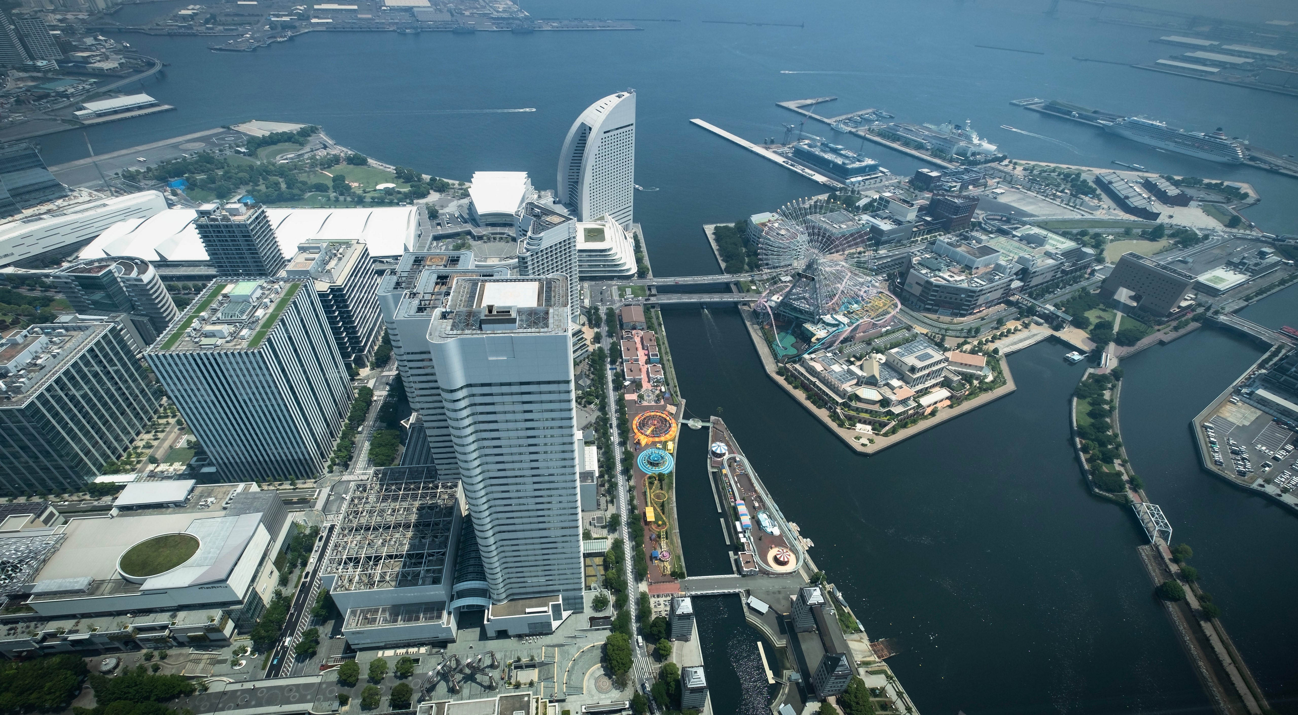 Yokohama, Japan from above HD Wallpaper