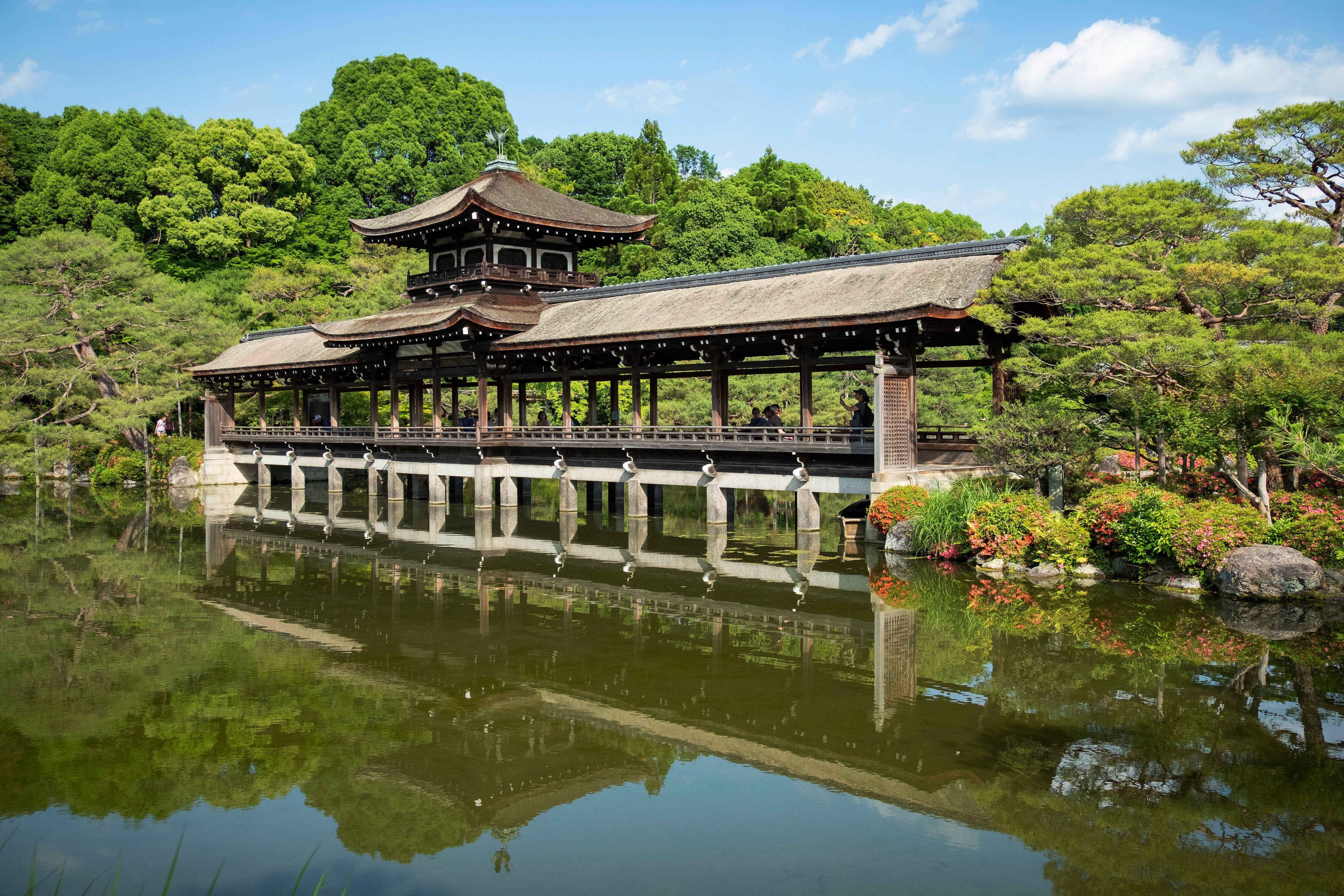 Taihei-kaku Temple in Kyoto, Japan HD Wallpaper
