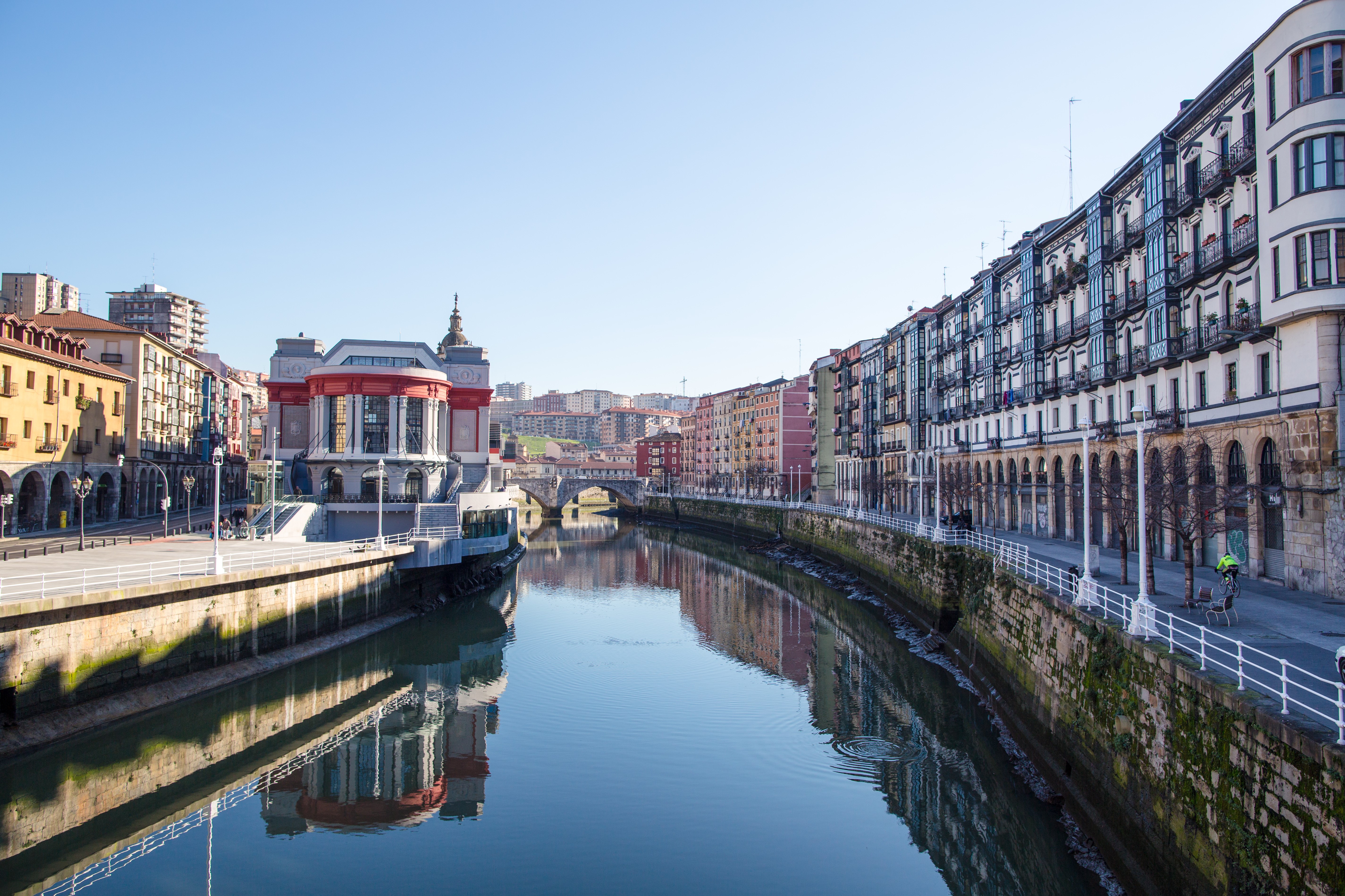 Nervion River in Bilbao, Spain HD Wallpaper