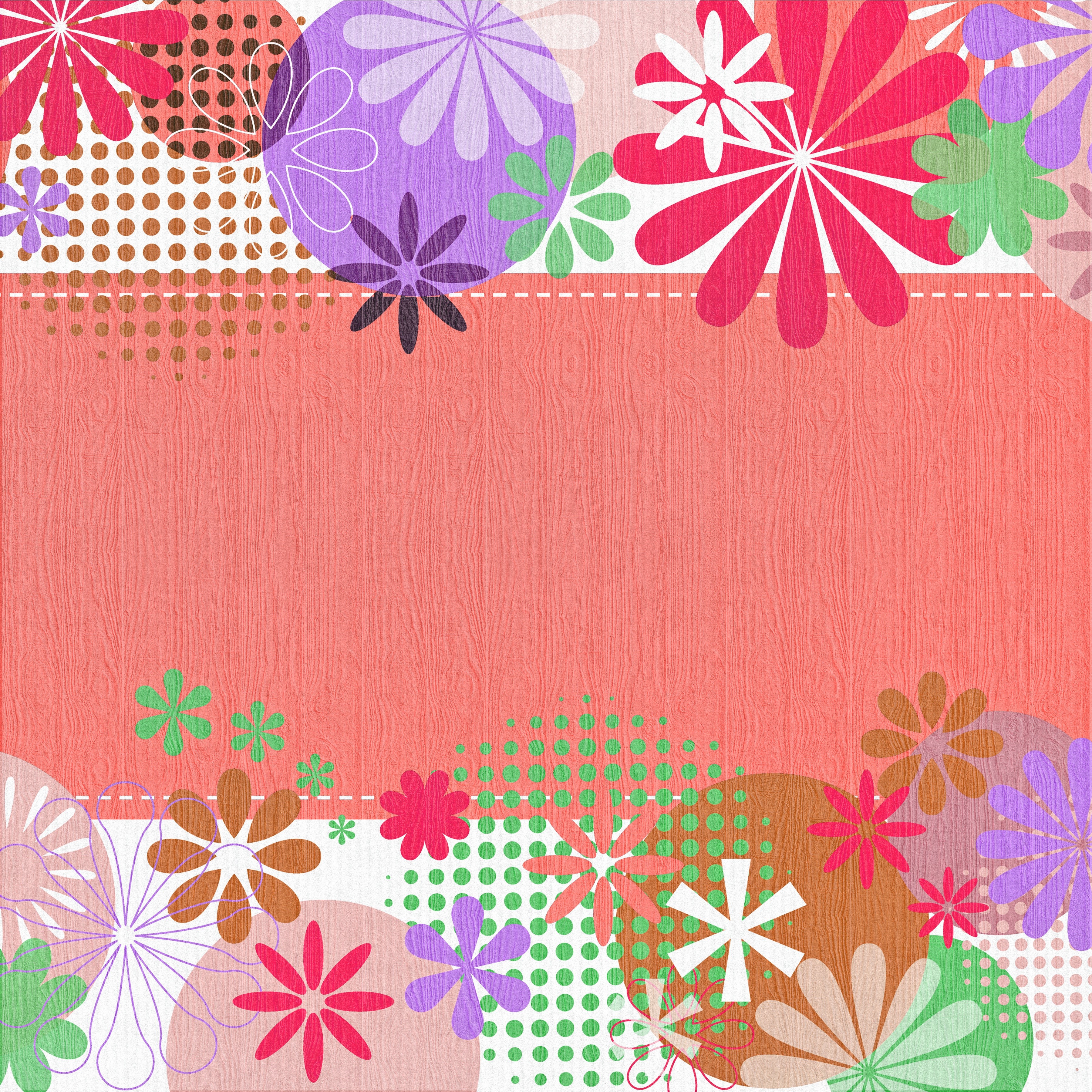 Floral greeting card with textured background HD Wallpaper