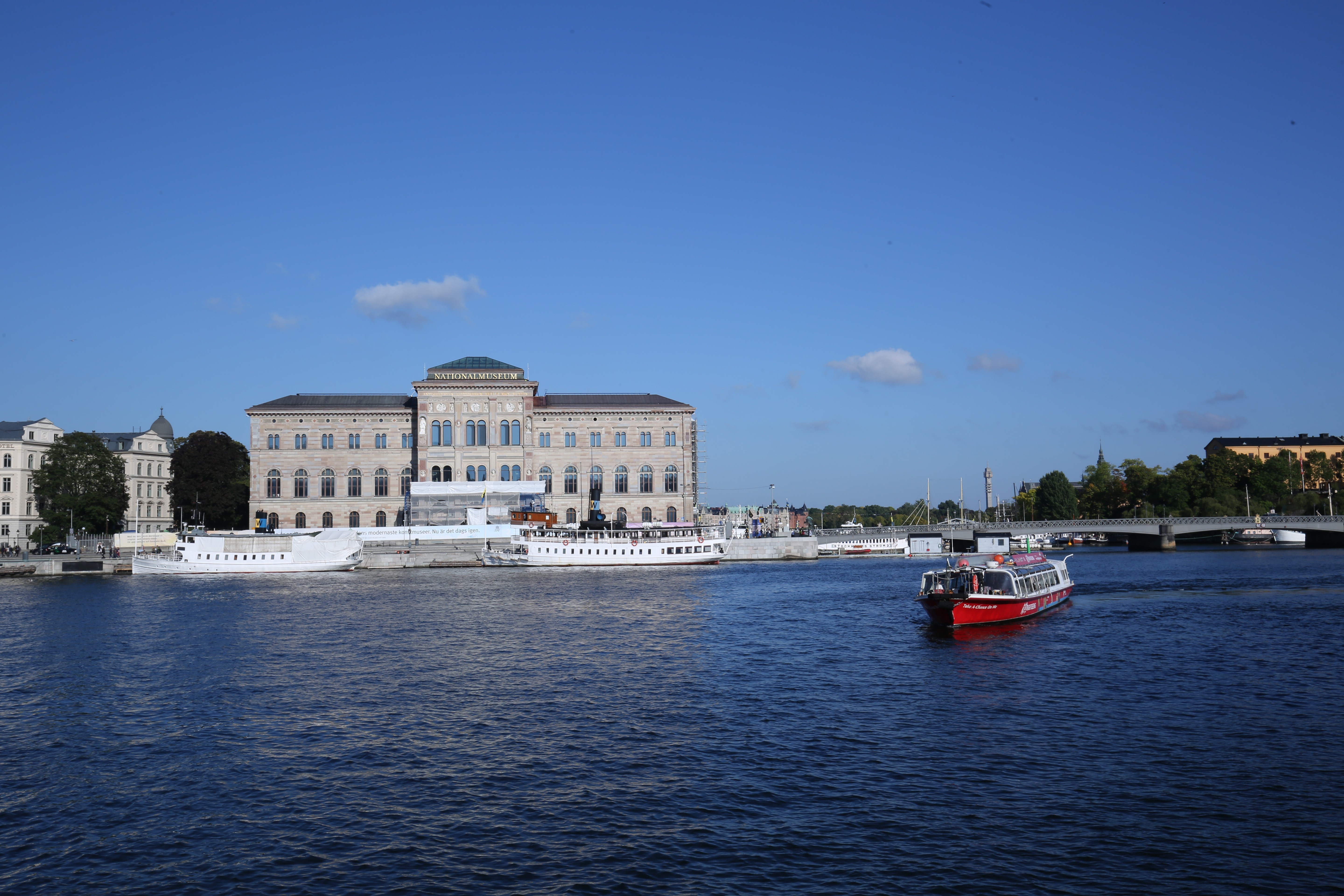 Nationalmuseum Stockholm Sweden Riverboat HD Wallpaper