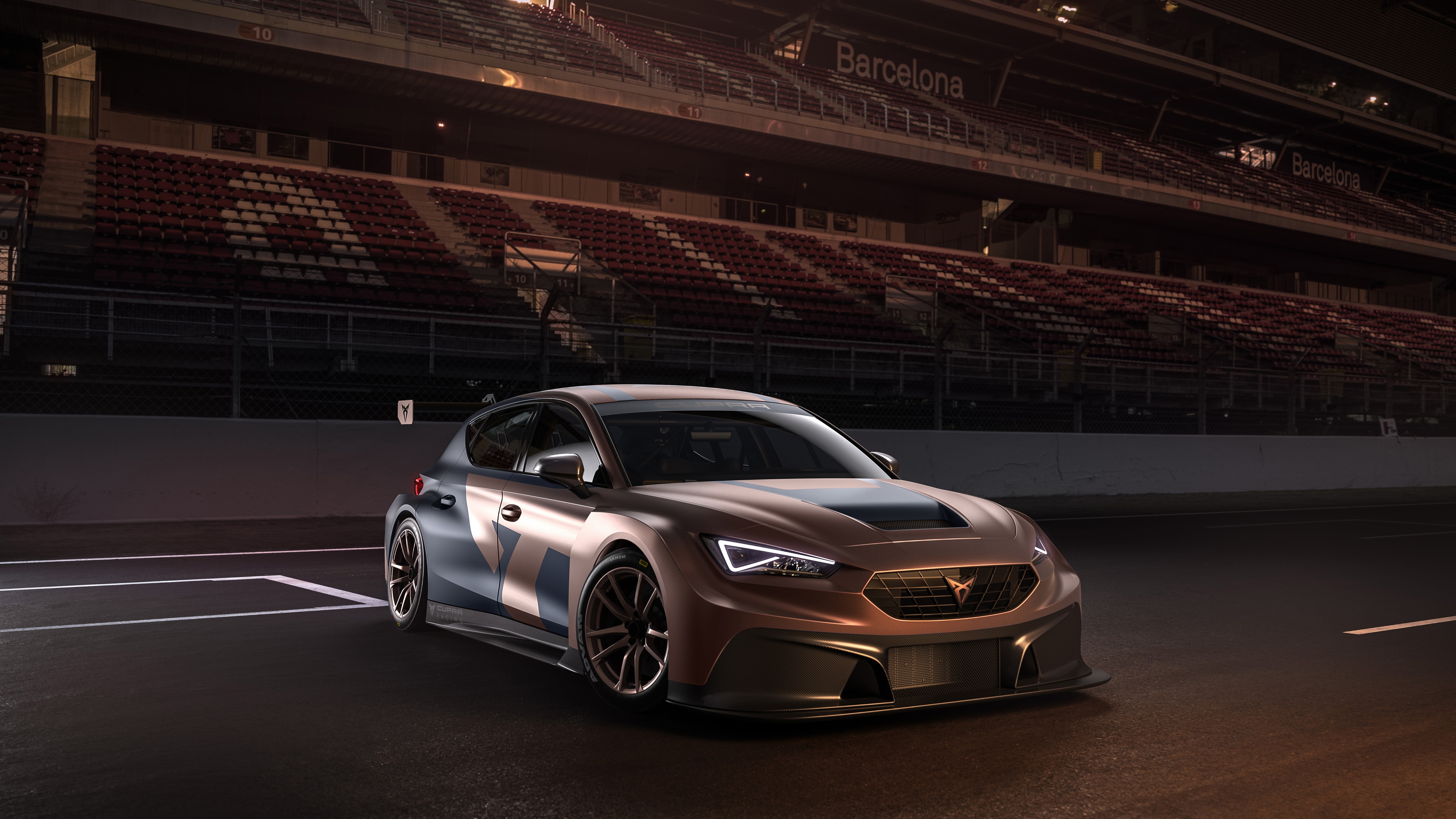 Cupra 2020-21 Leon Competition car on track HD Wallpaper