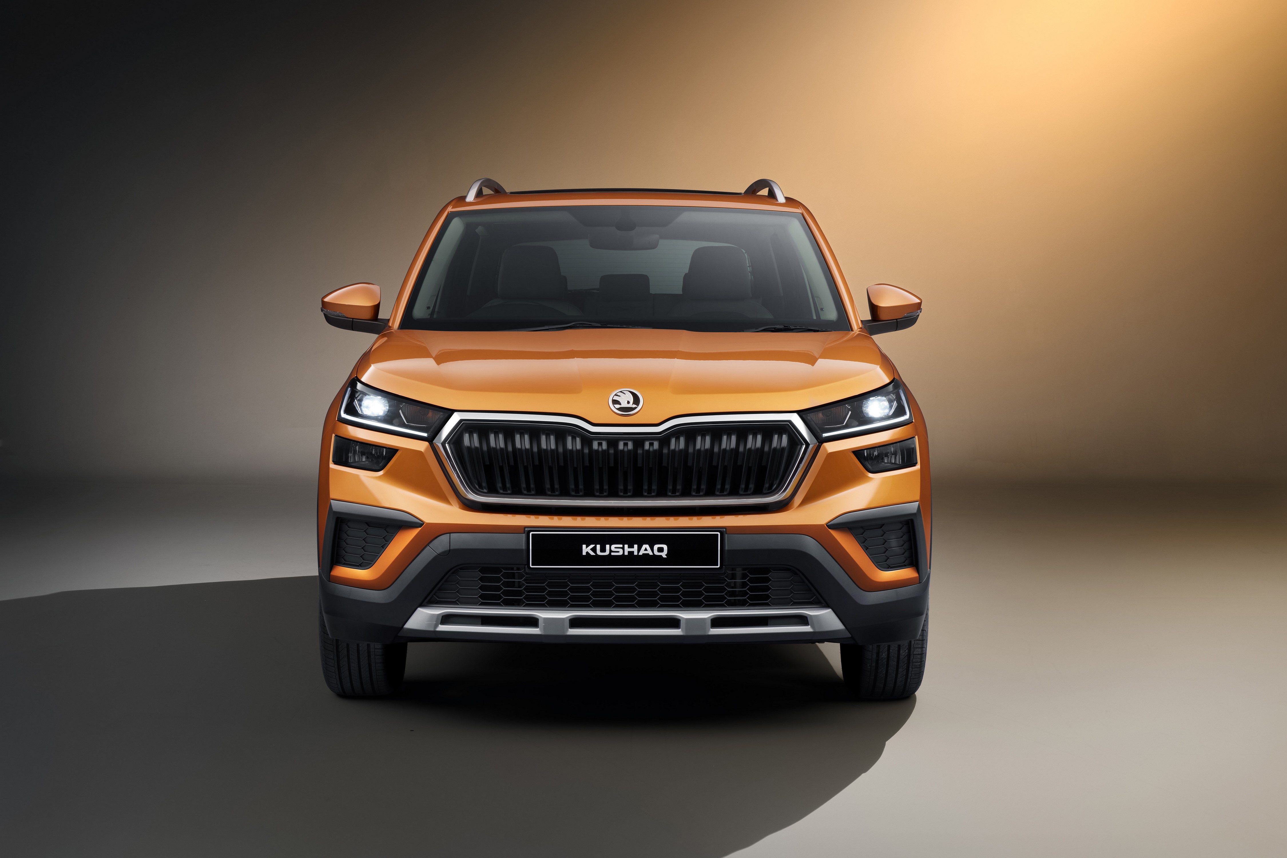 Skoda Kushaq Crossover Front View HD Wallpaper