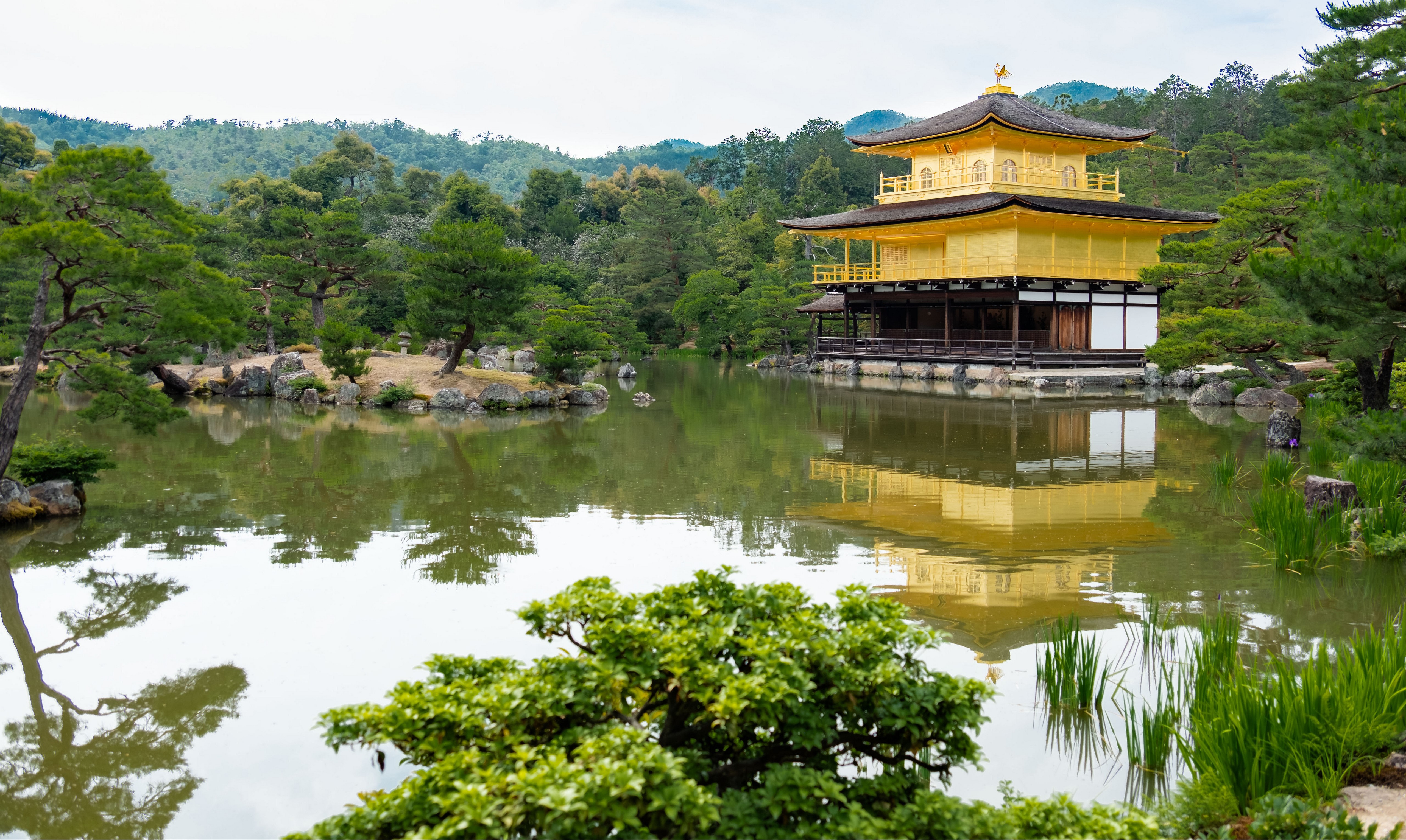Kinkaku-ji Temple in Kyoto, Japan HD Wallpaper