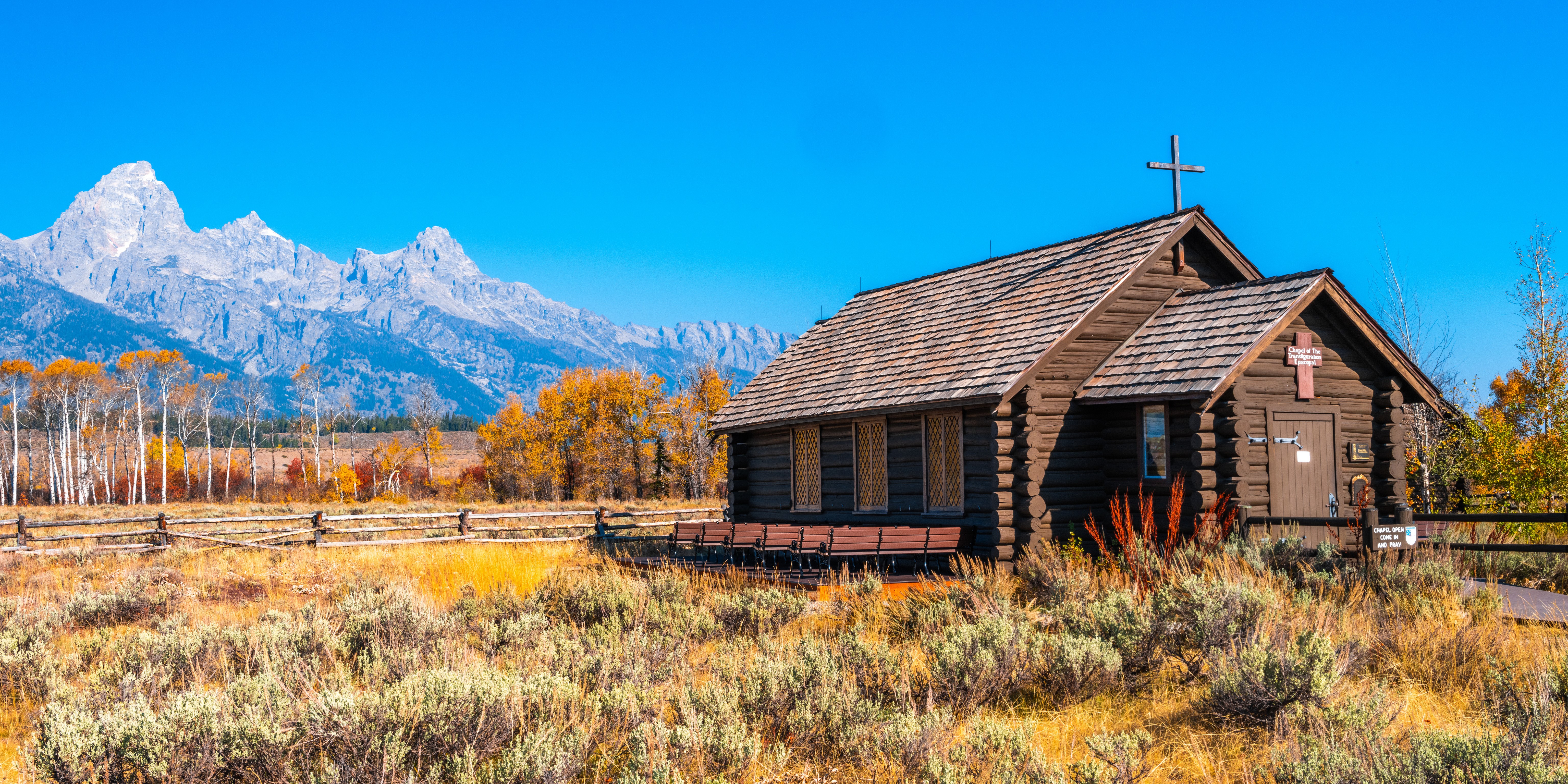 Chapel in Grand Teton National Park, Wyoming HD Wallpaper