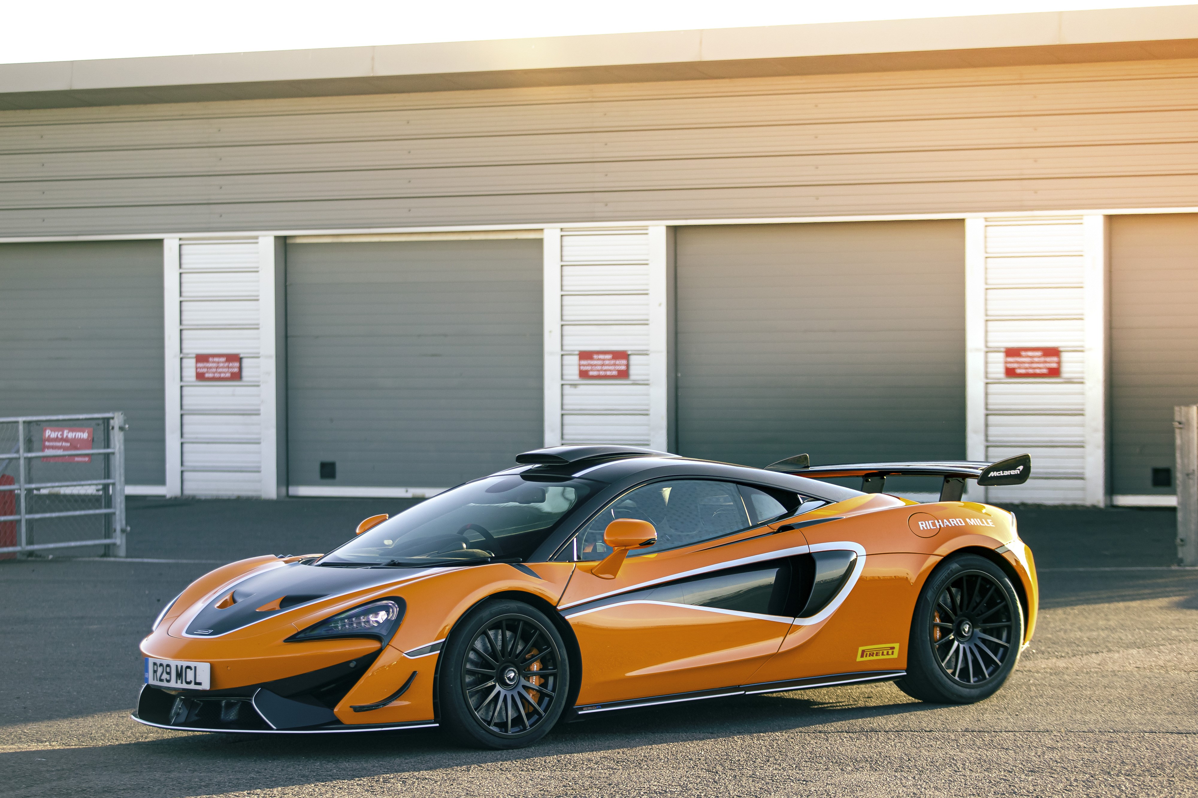 McLaren 620R in Orange Metallic HD Wallpaper
