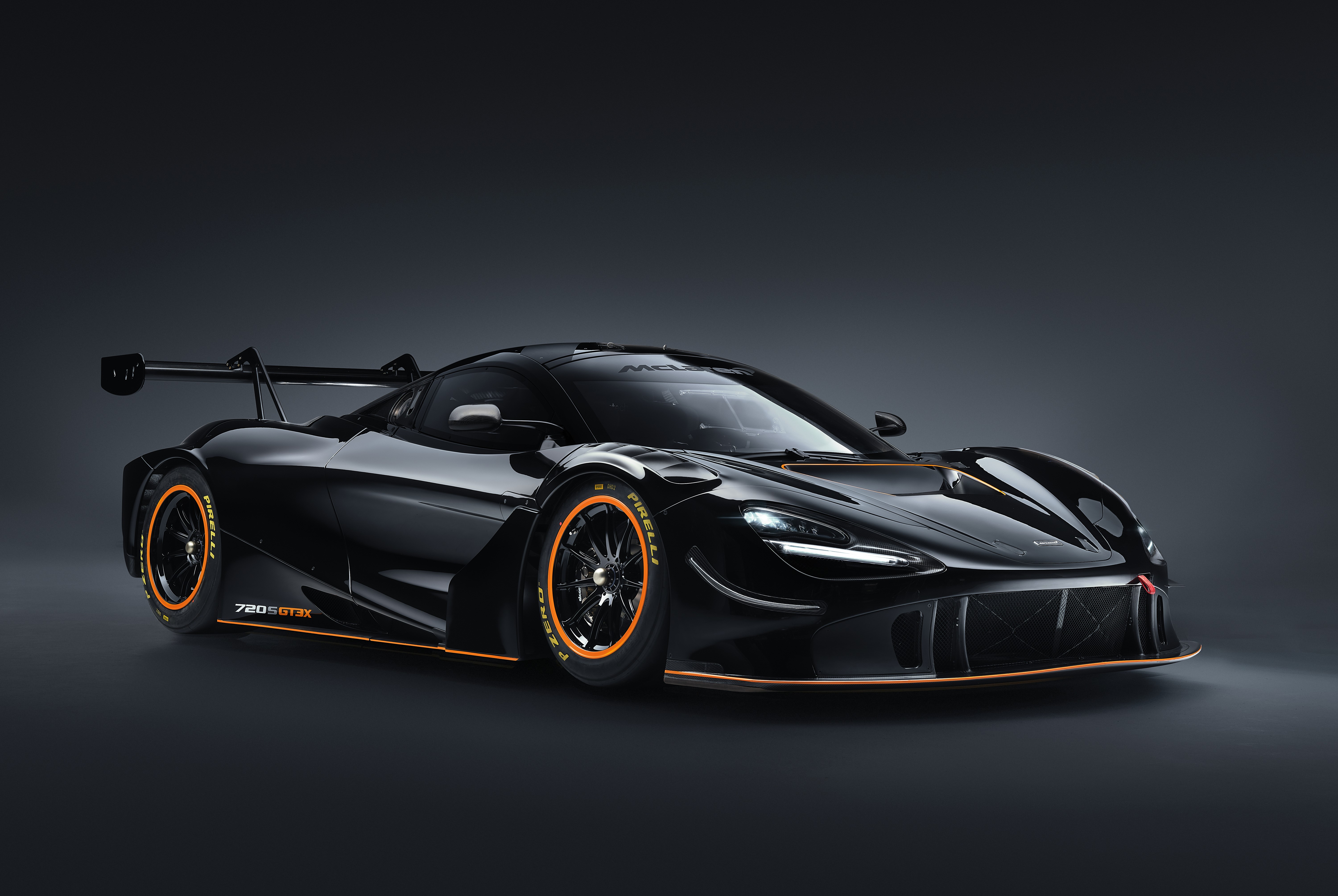 McLaren 720S GT3X car on gray background HD Wallpaper