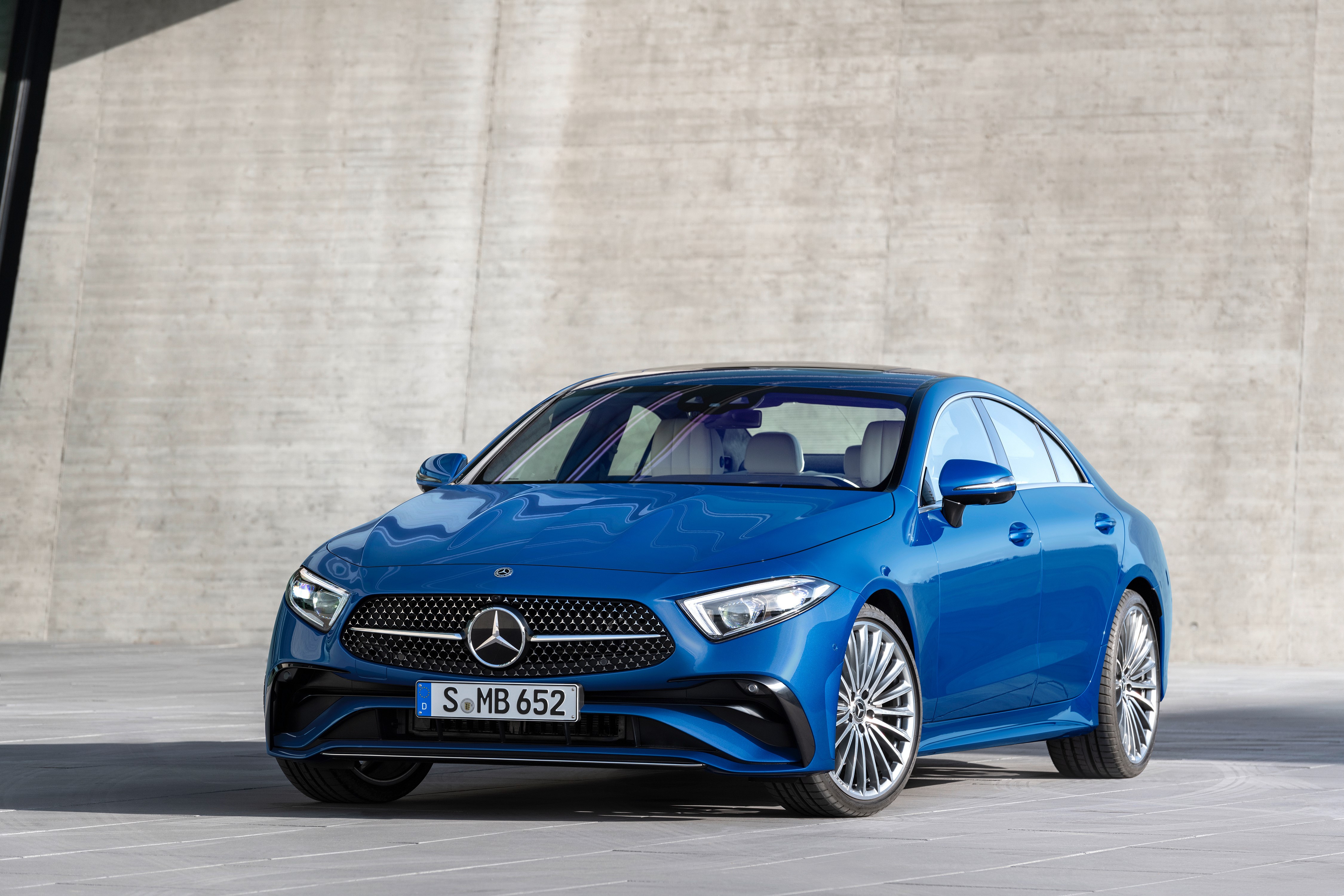 2021 Mercedes-Benz CLS 350 AMG Line Blue Metallic HD Wallpaper