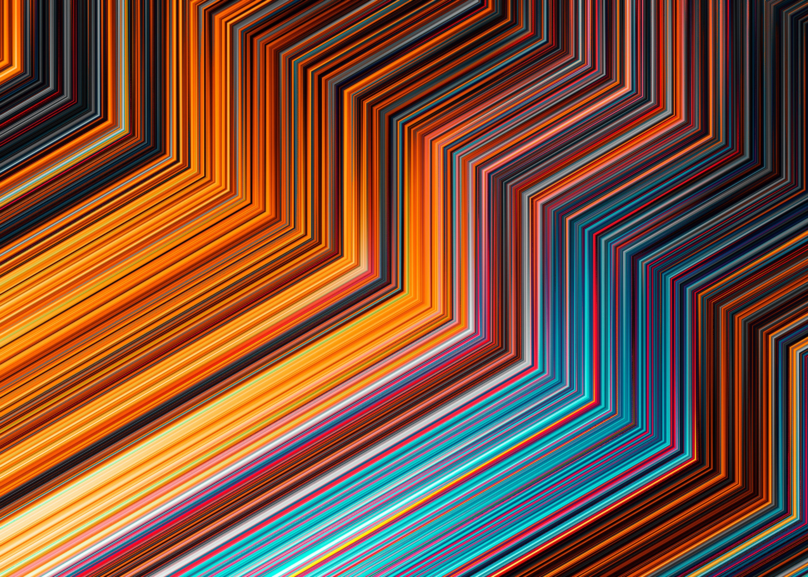 Abstract colorful diagonal line pattern HD Wallpaper