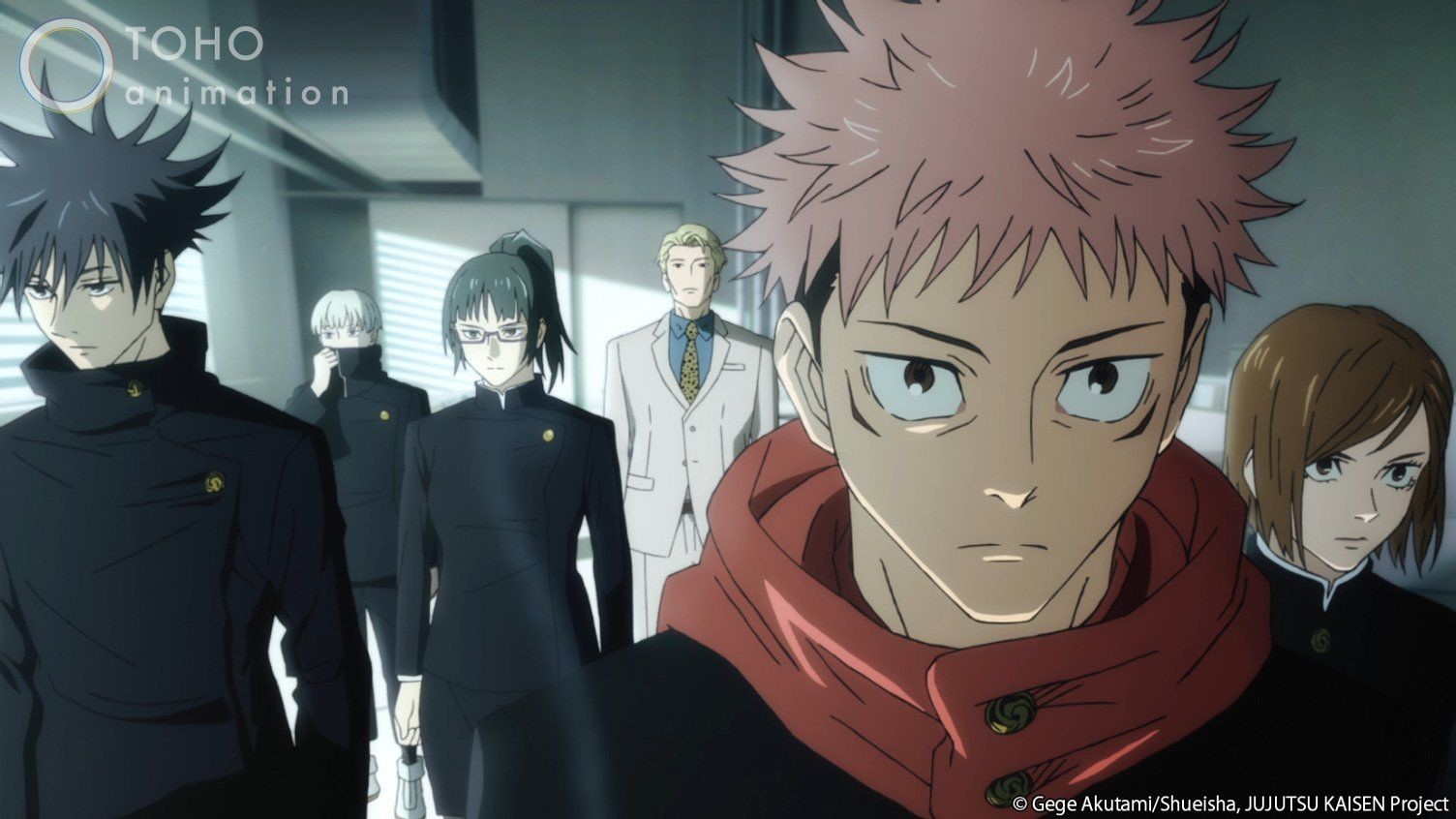 Jujutsu Kaisen characters walking forward HD Wallpaper