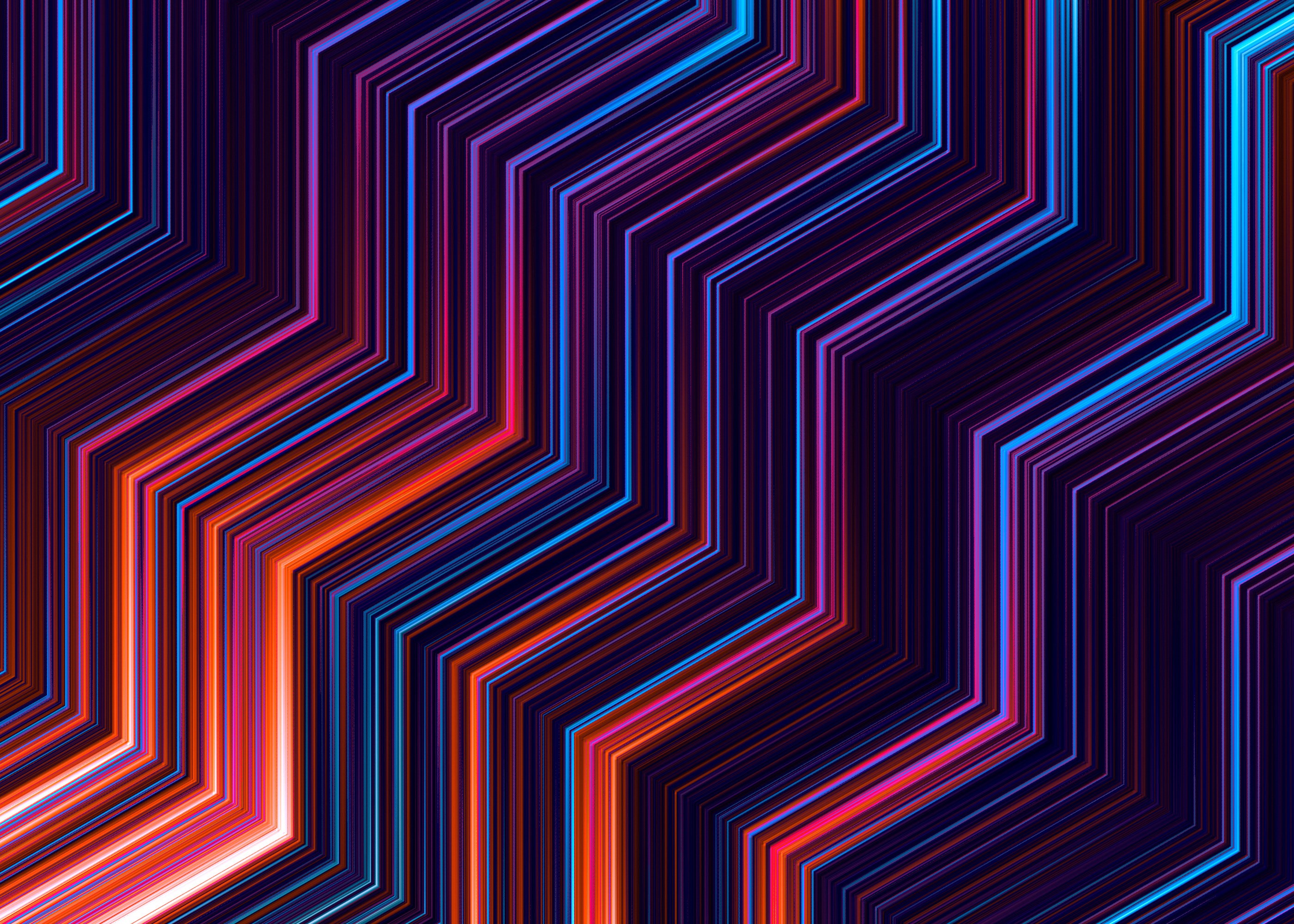 Abstract colorful diagonal lines pattern HD Wallpaper