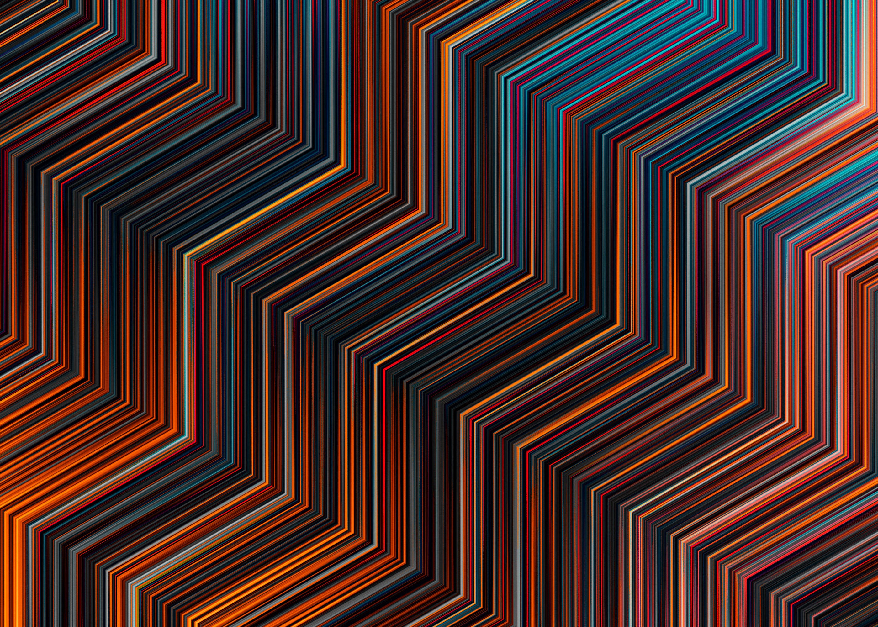 Abstract pattern of colorful diagonal lines HD Wallpaper