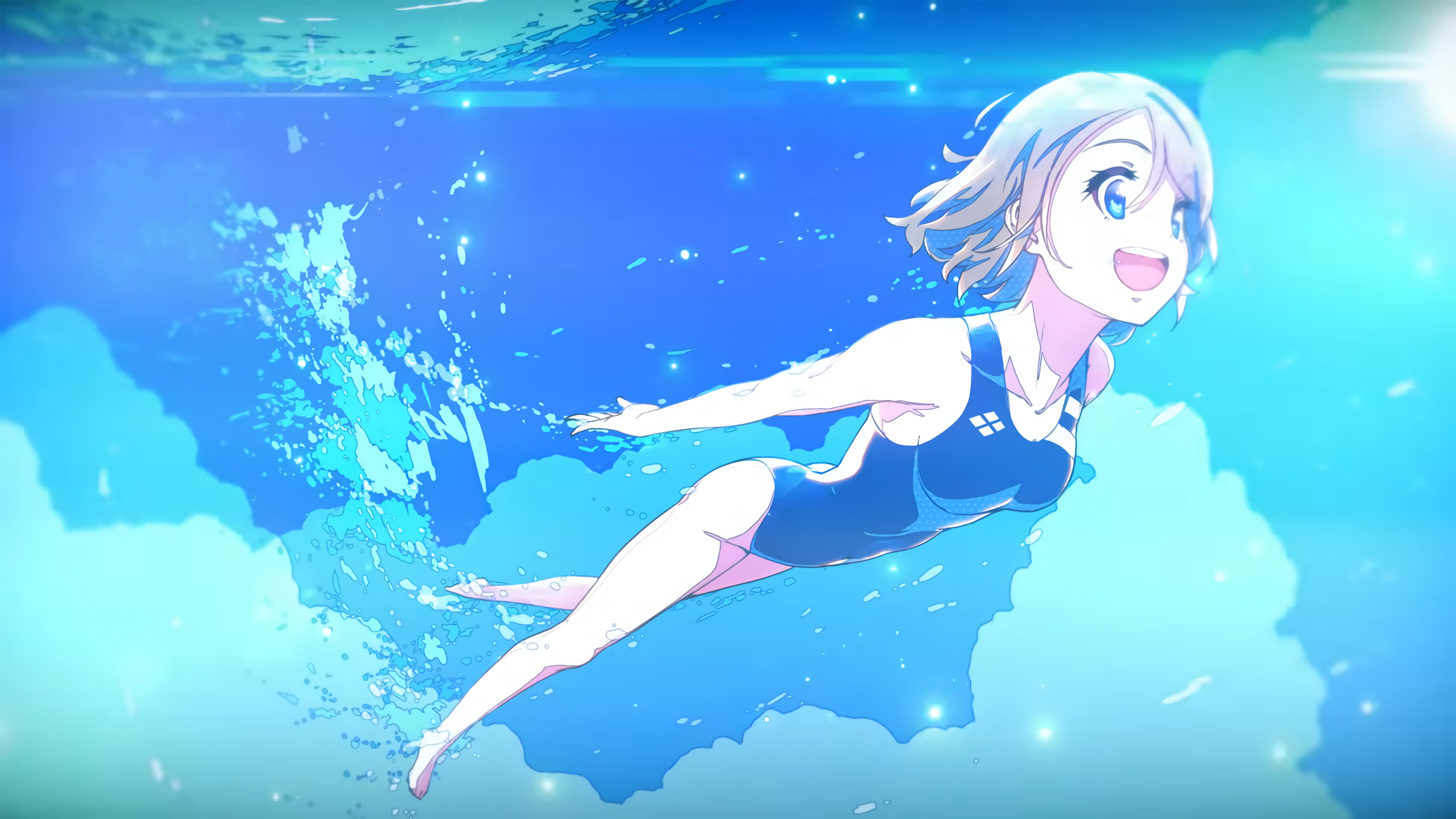 Watanabe You from Love Live! Sunshine swimming HD Wallpaper