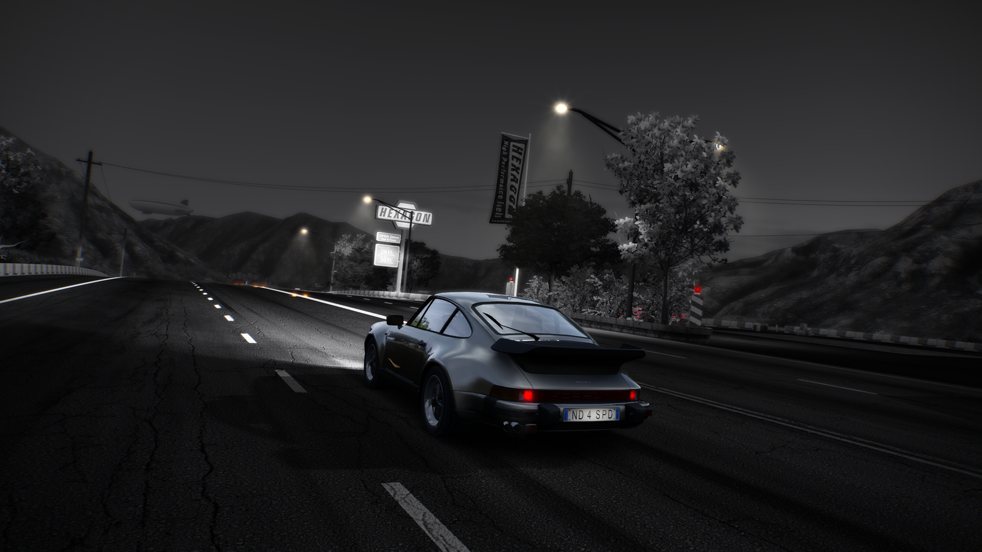 Porsche 911 RSR on a dark road, Need for Speed: Hot Pursuit HD Wallpaper