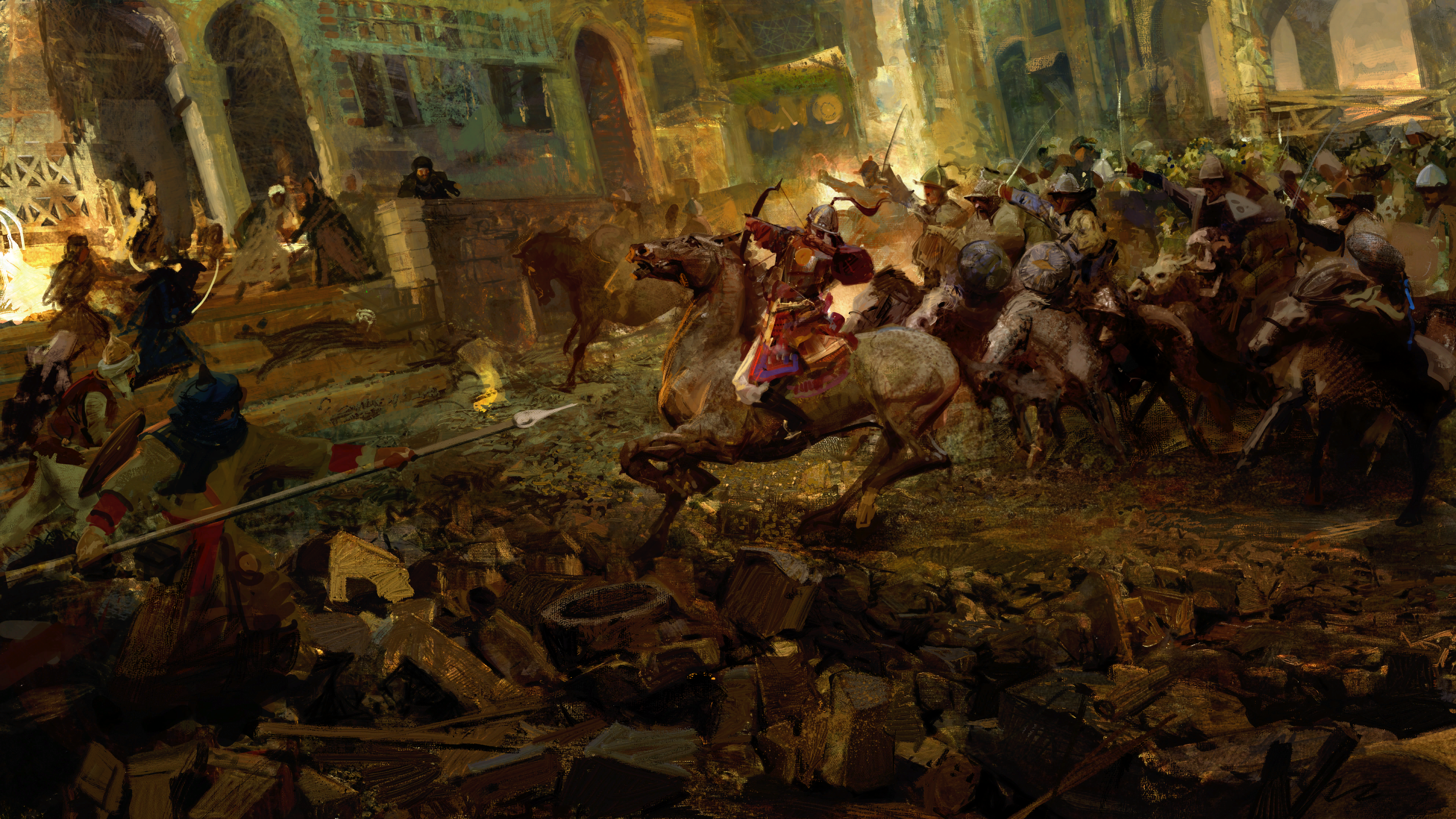 Artwork from Crusader Kings III by Craig Mullins HD Wallpaper