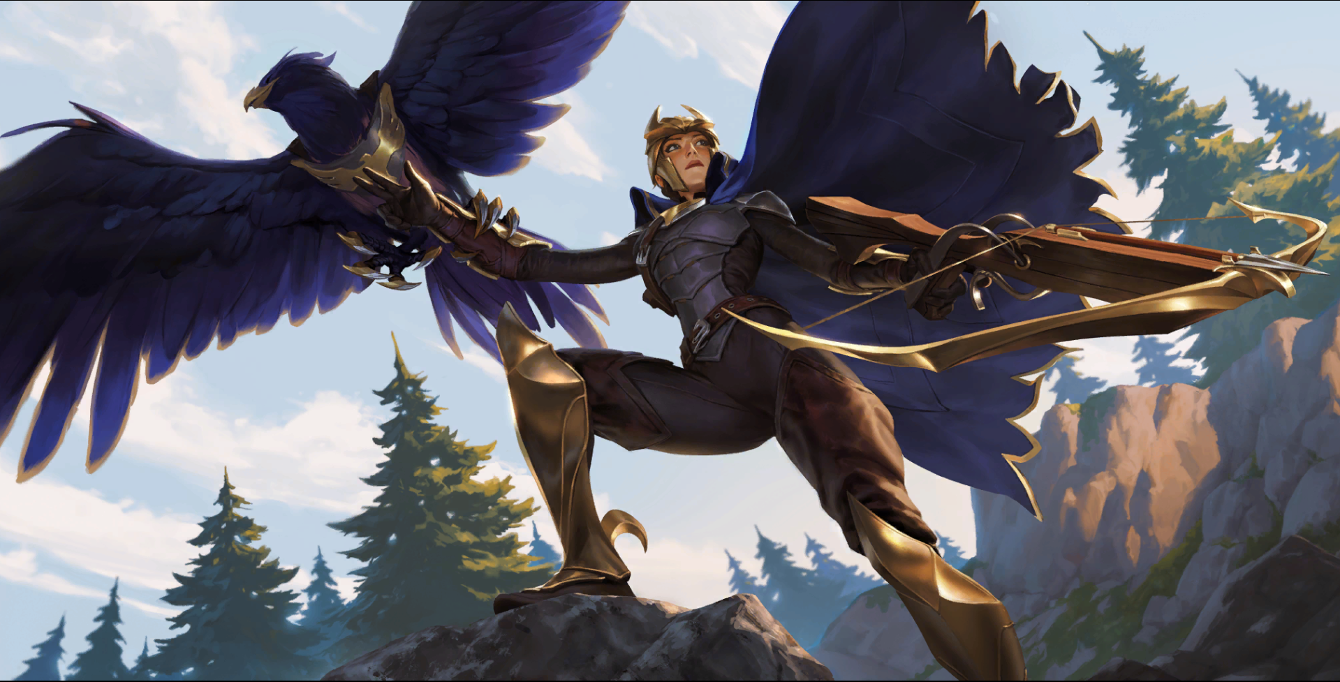 Quinn from League of Legends with Valor HD Wallpaper