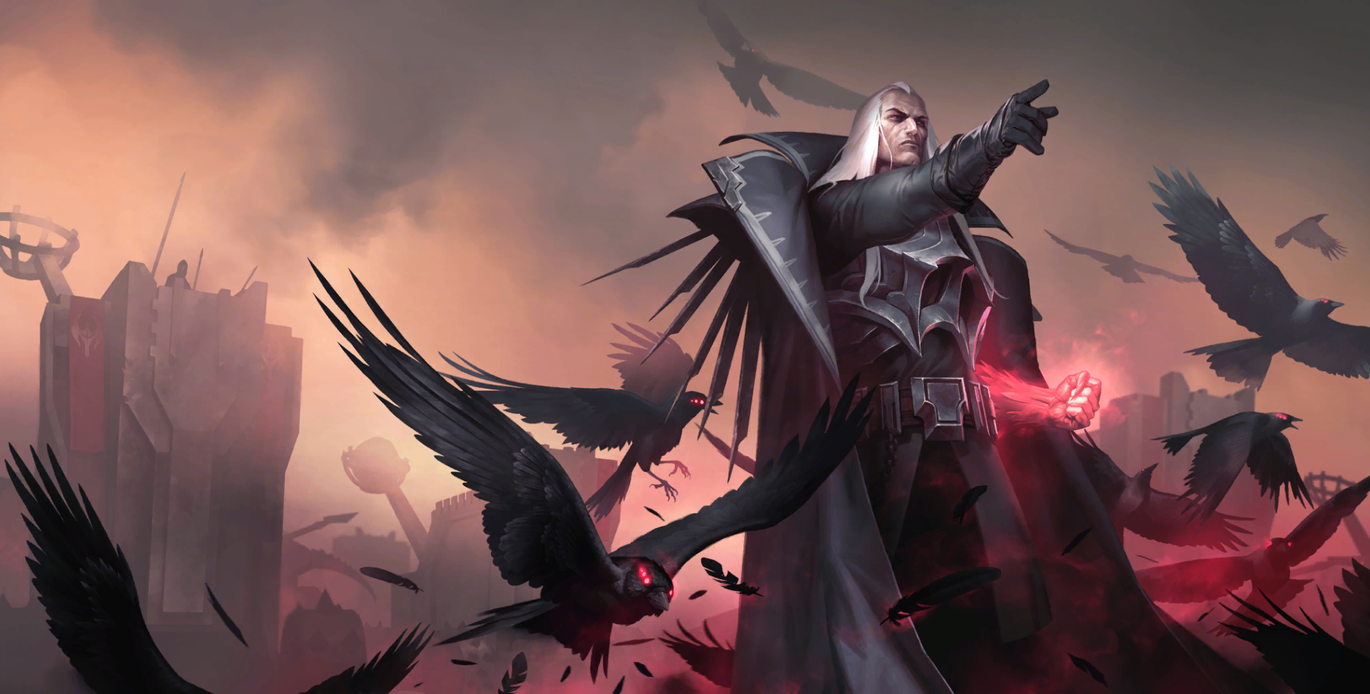 Vladimir from League of Legends surrounded by crows HD Wallpaper