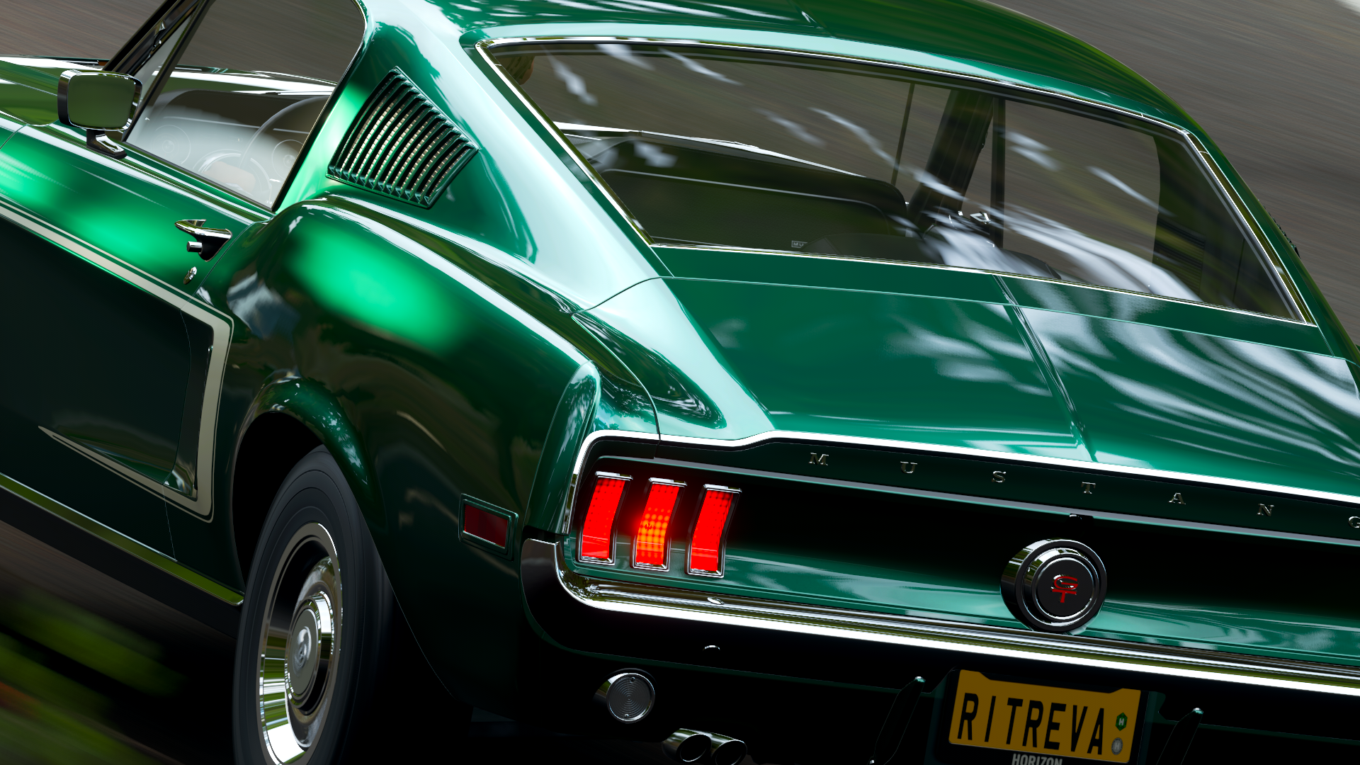 Green 1965 Ford Mustang from Forza Horizon 4 HD Wallpaper