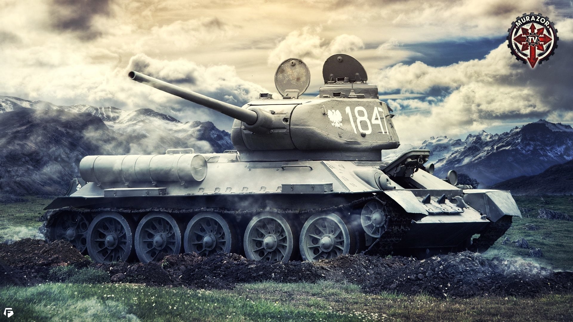 Soviet T-34 tank with number 184 HD Wallpaper