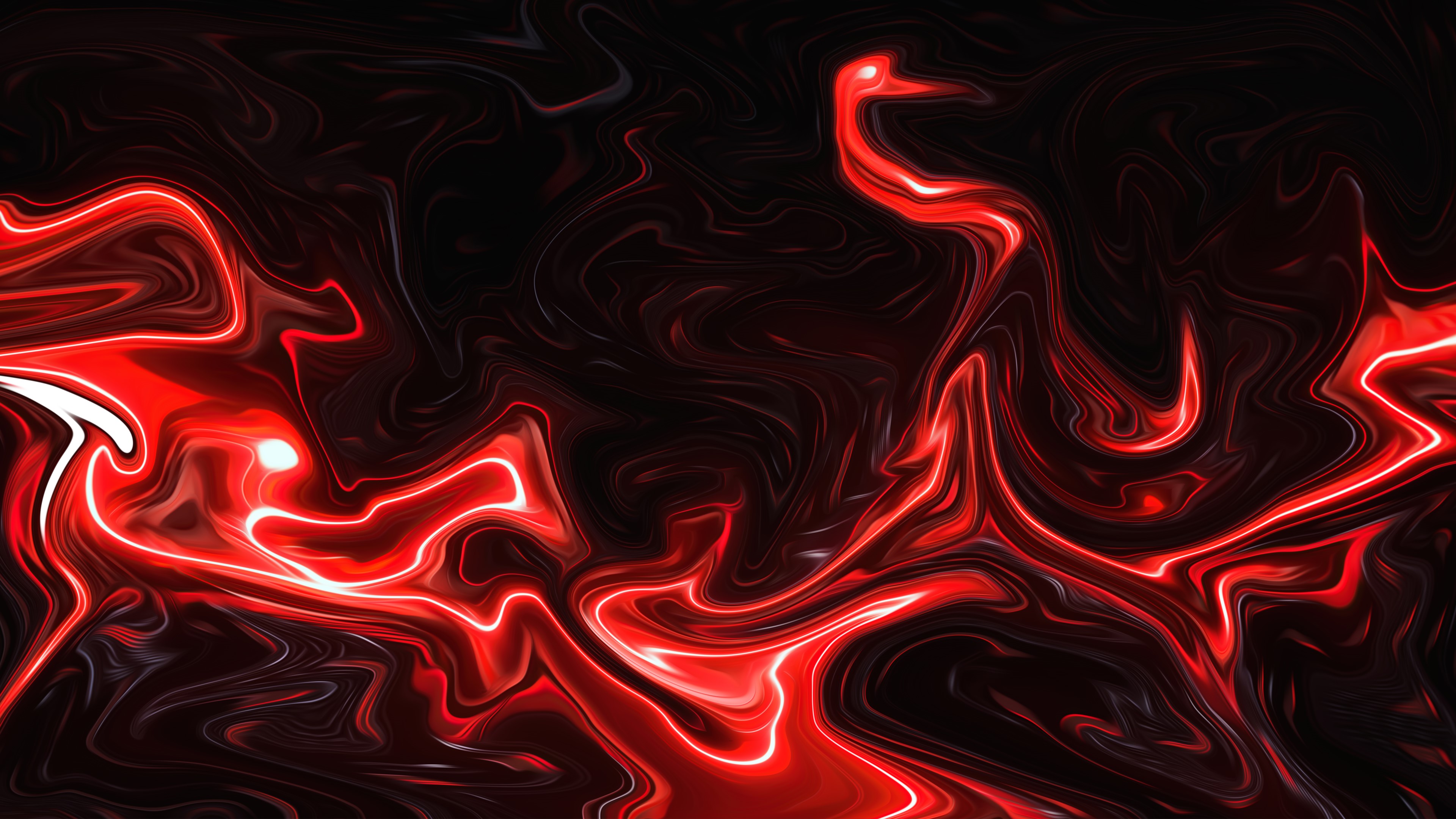 4K abstract red fluid artwork HD Wallpaper