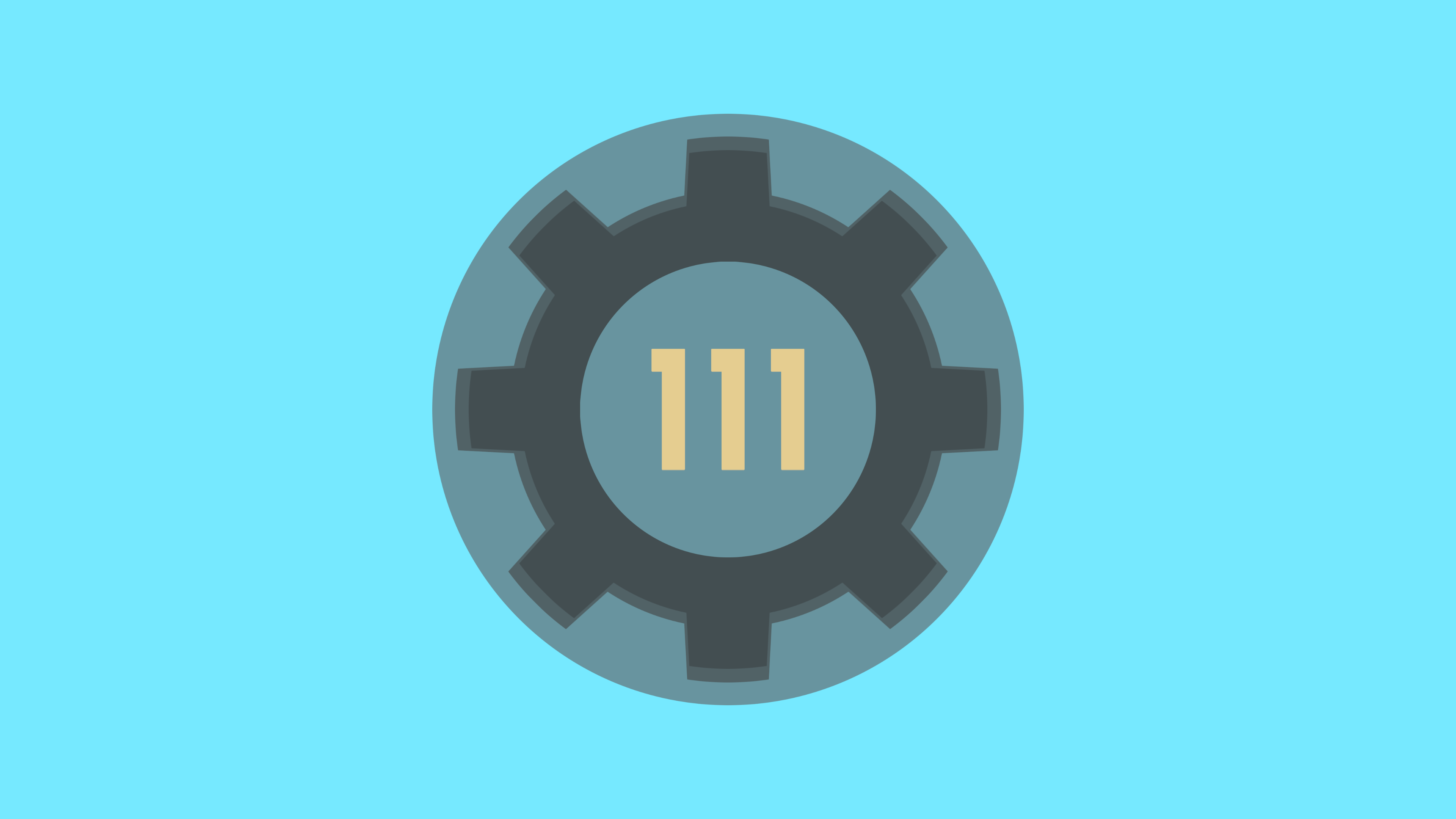 Vault 111 logo from Fallout 4 HD Wallpaper