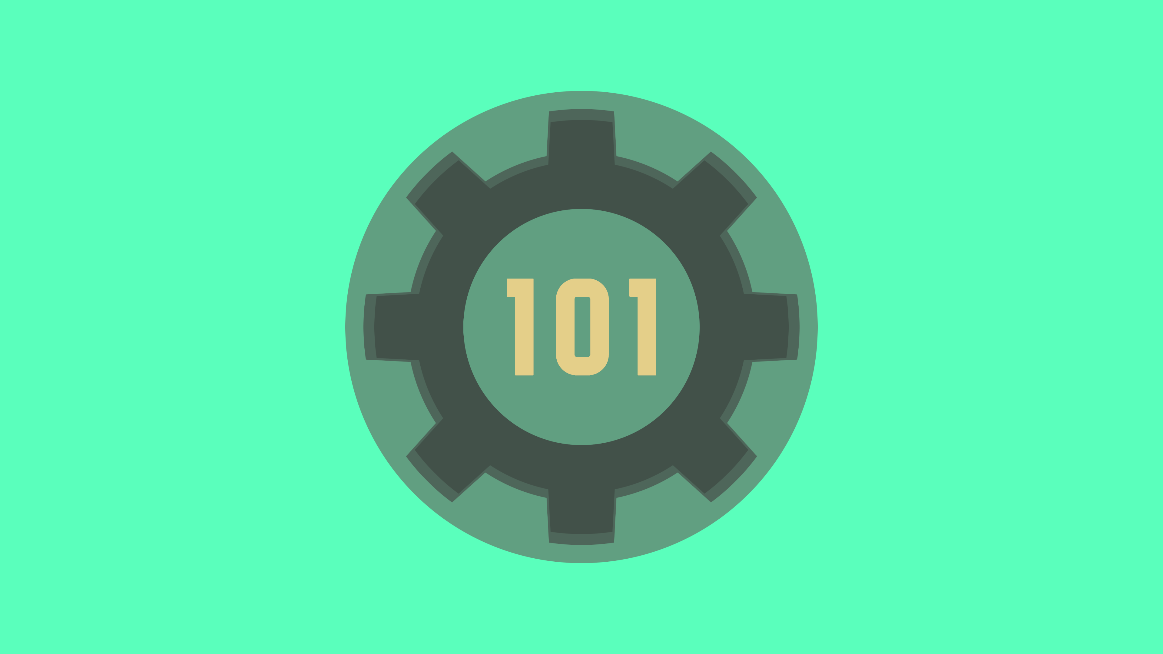 Fallout 3 Vault 101 Logo HD Wallpaper