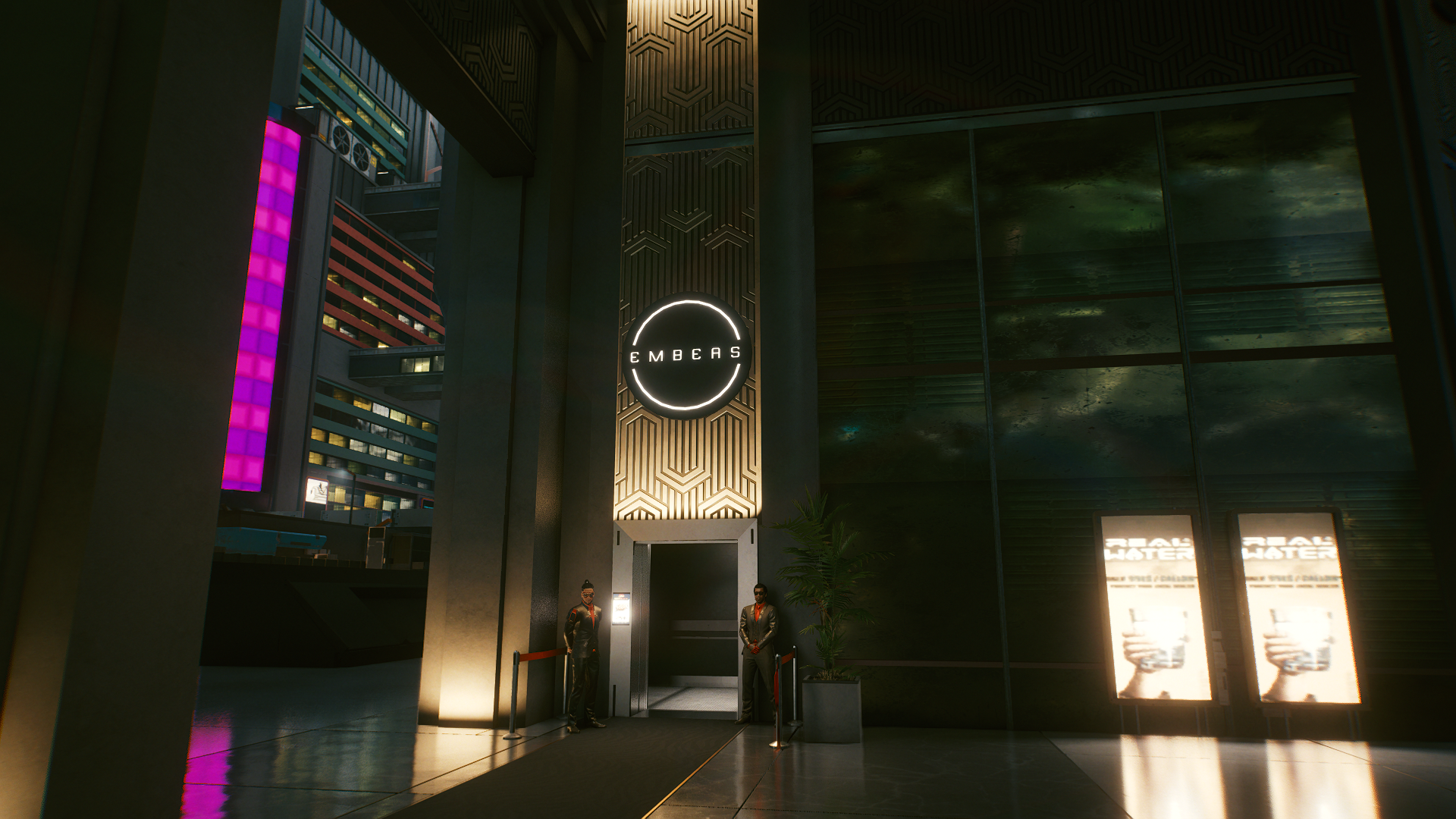 Embers entrance in Cyberpunk 2077 HD Wallpaper