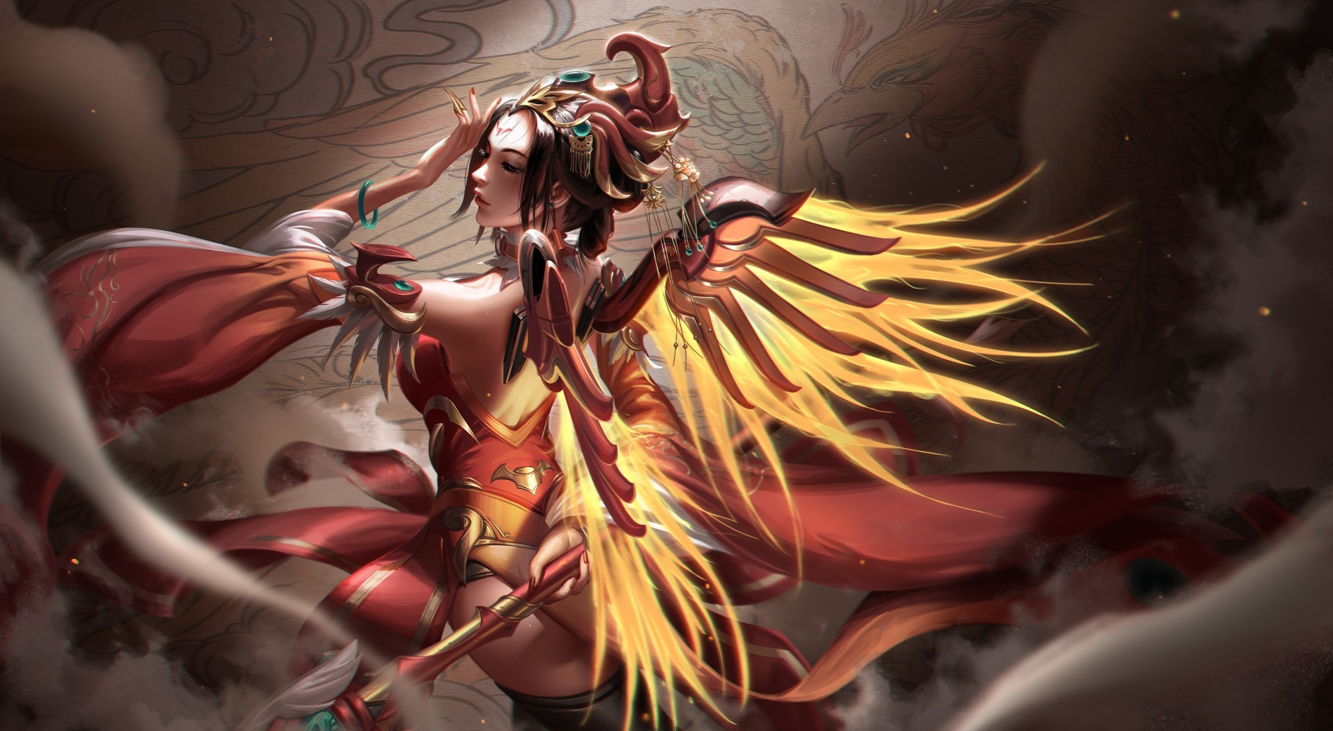 Mercy from Overwatch by Liang Xing HD Wallpaper