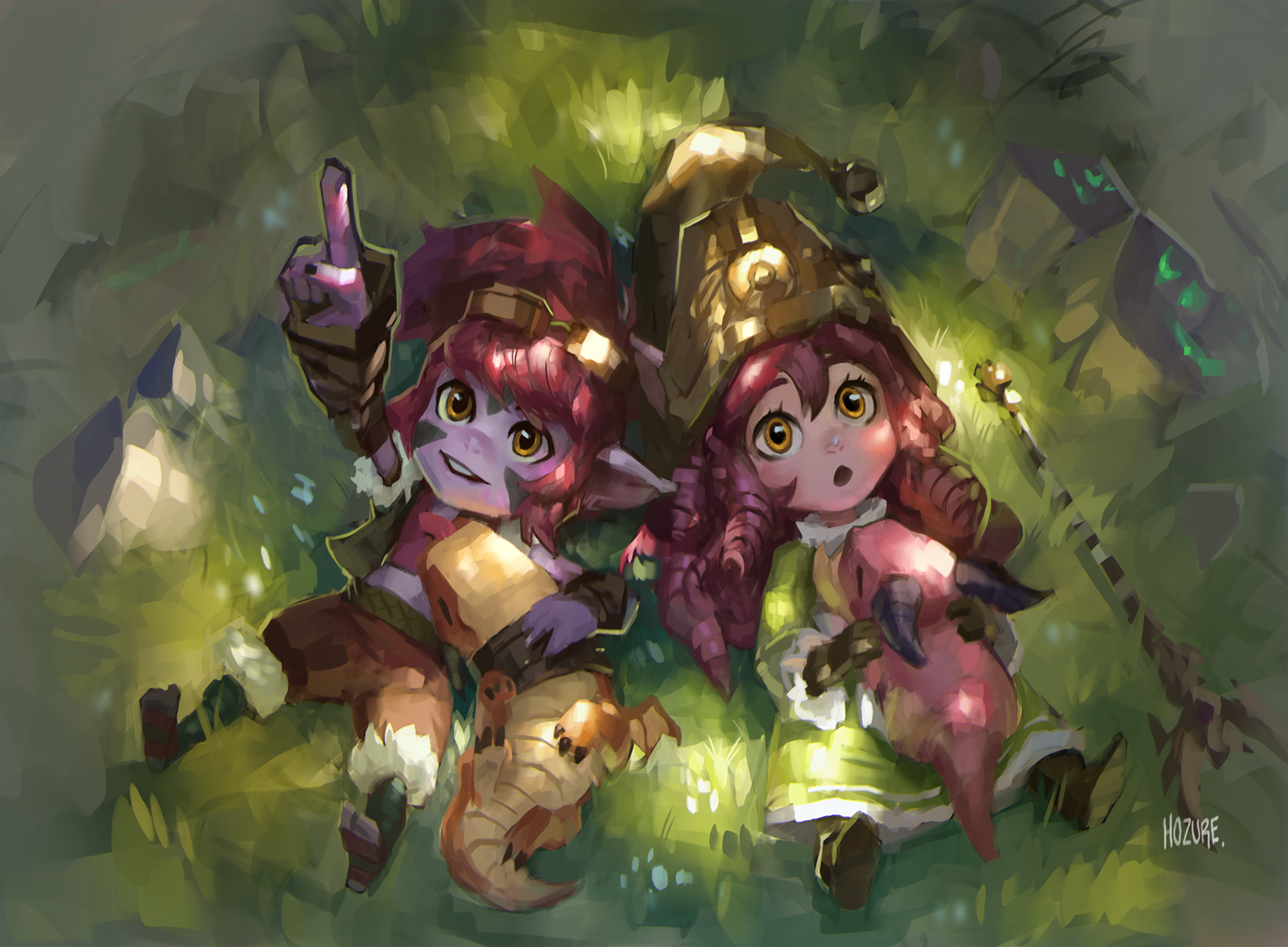Tristana and Lulu from League of Legends HD Wallpaper