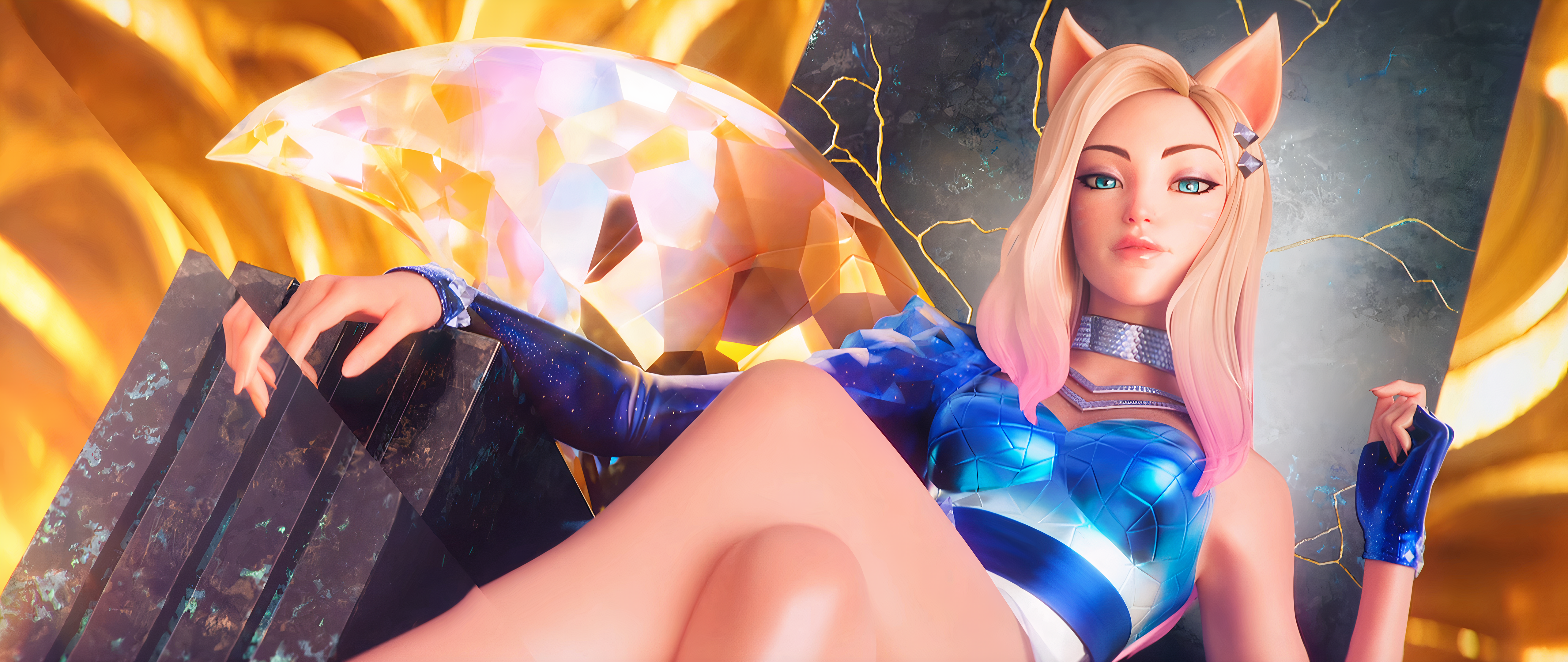 KDA Ahri from League of Legends HD Wallpaper