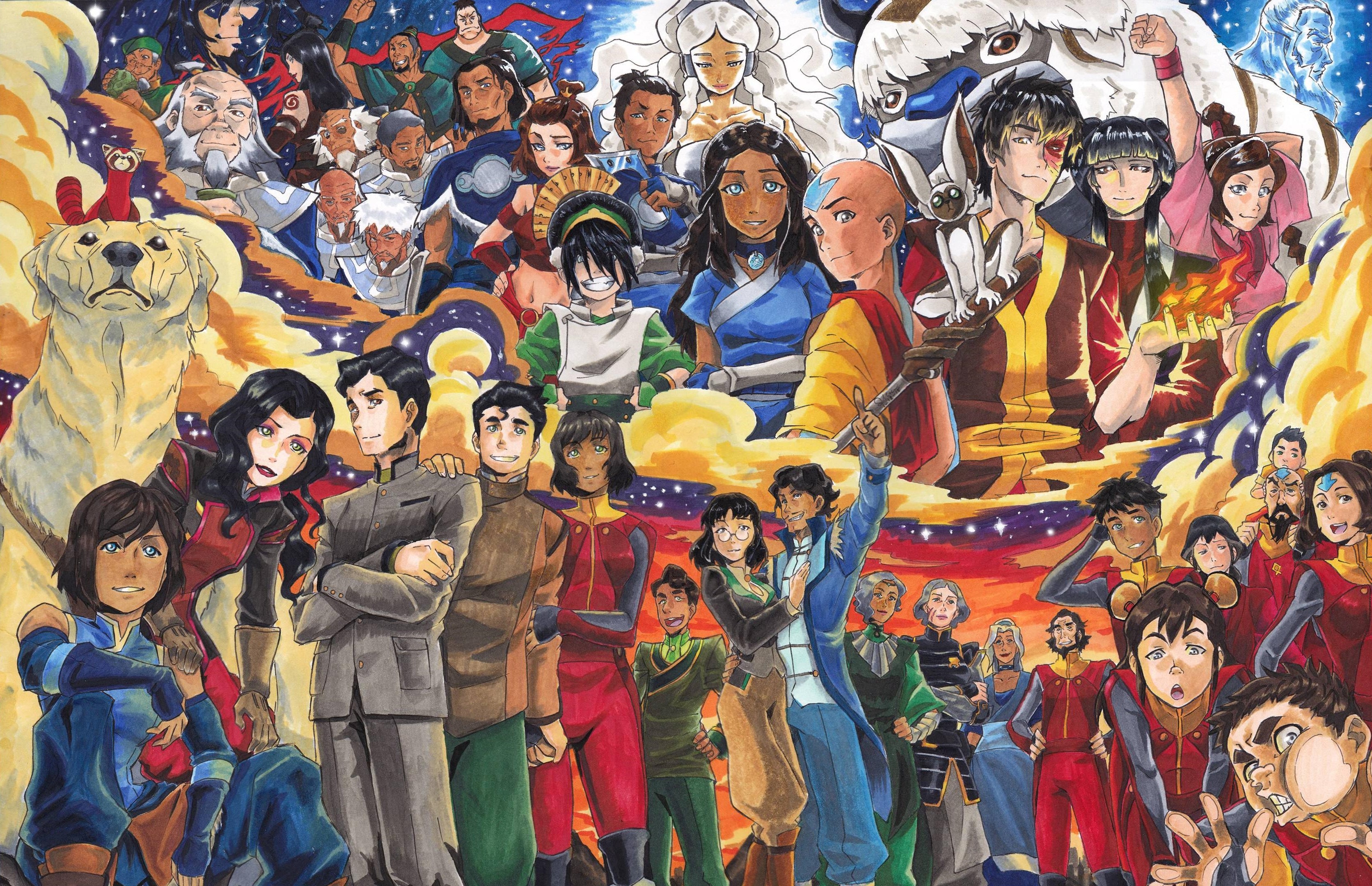 The Legend of Korra Anime Characters HD Wallpaper
