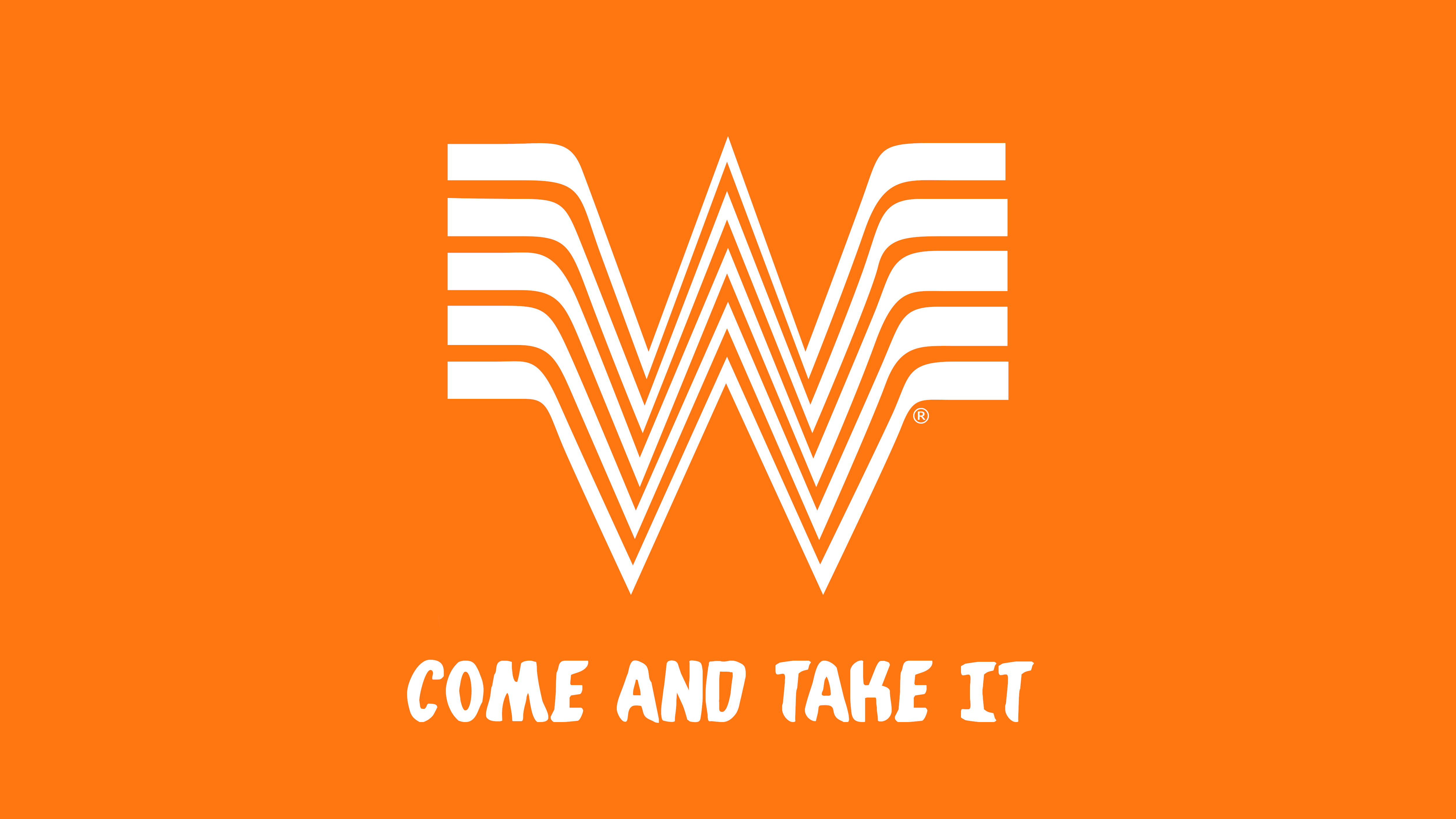 Whataburger "Come and Take It" Logo HD Wallpaper