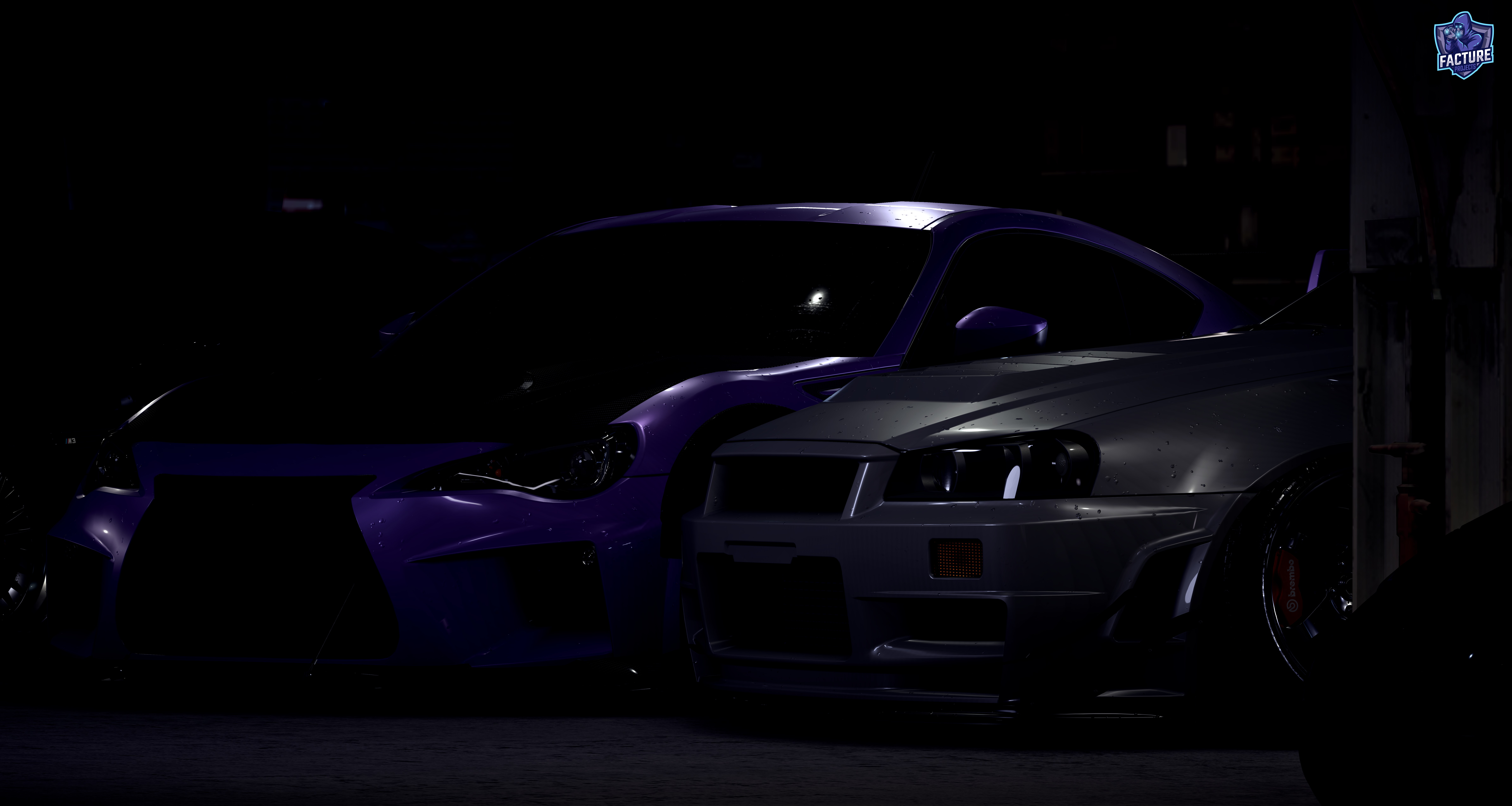 4K Subaru BRZ and Nissan Skyline GT-R R34 HD Wallpaper