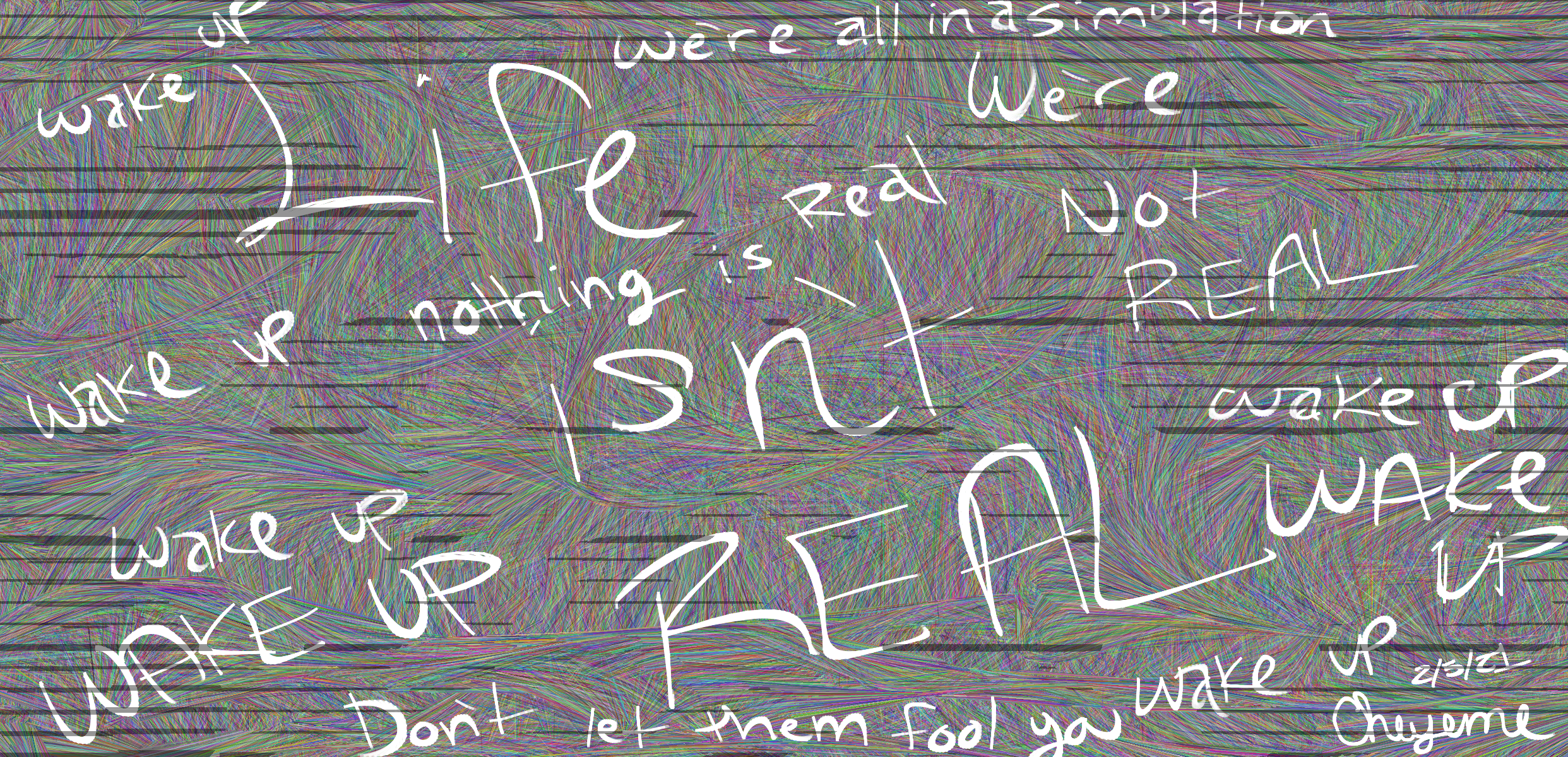 Typography: Life Isn't Real HD Wallpaper